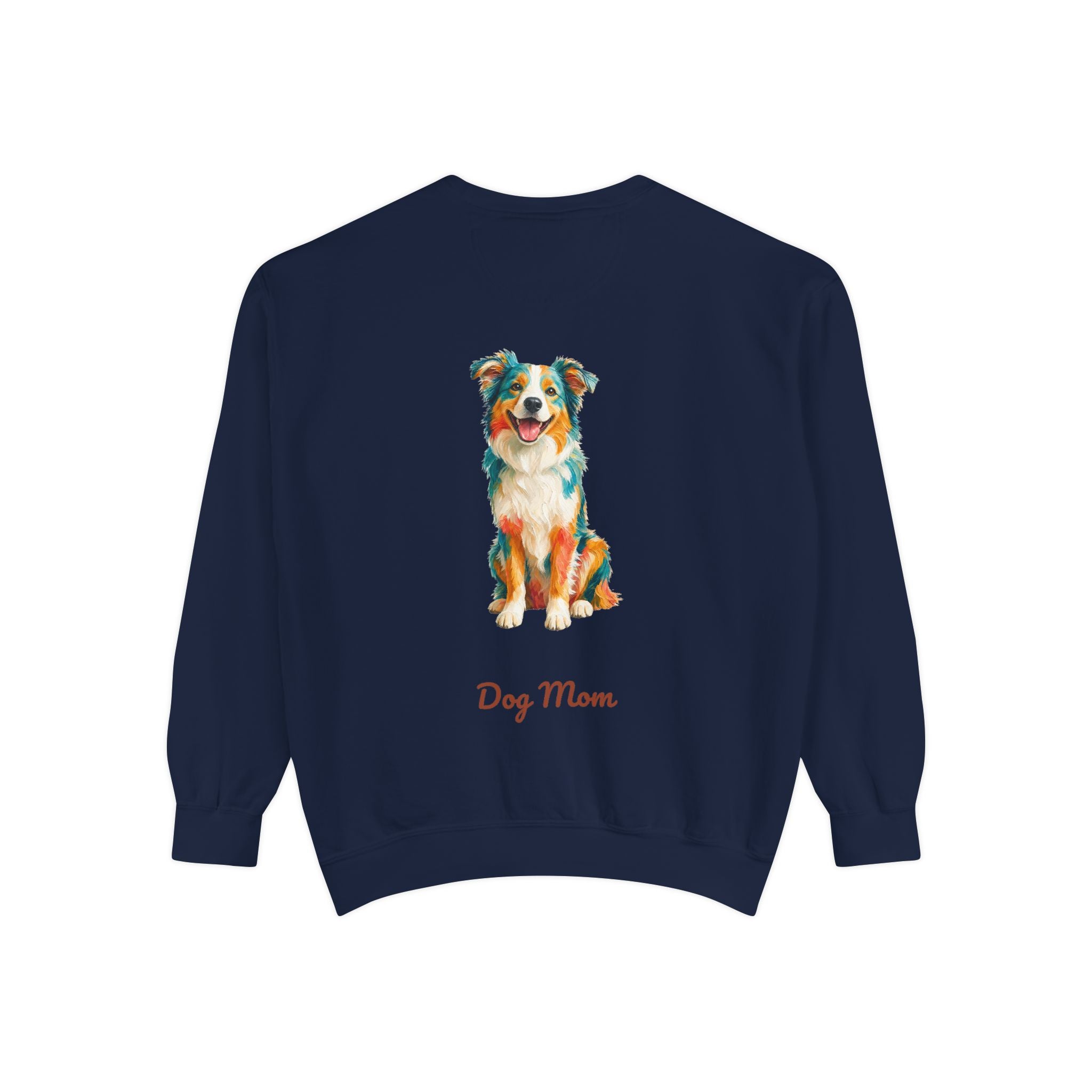 Dog Mom Shirt, Vibrant Painterly Dog Tee, Bold Dog Lover Gift, Colorful Dog Owner Sweatshirt