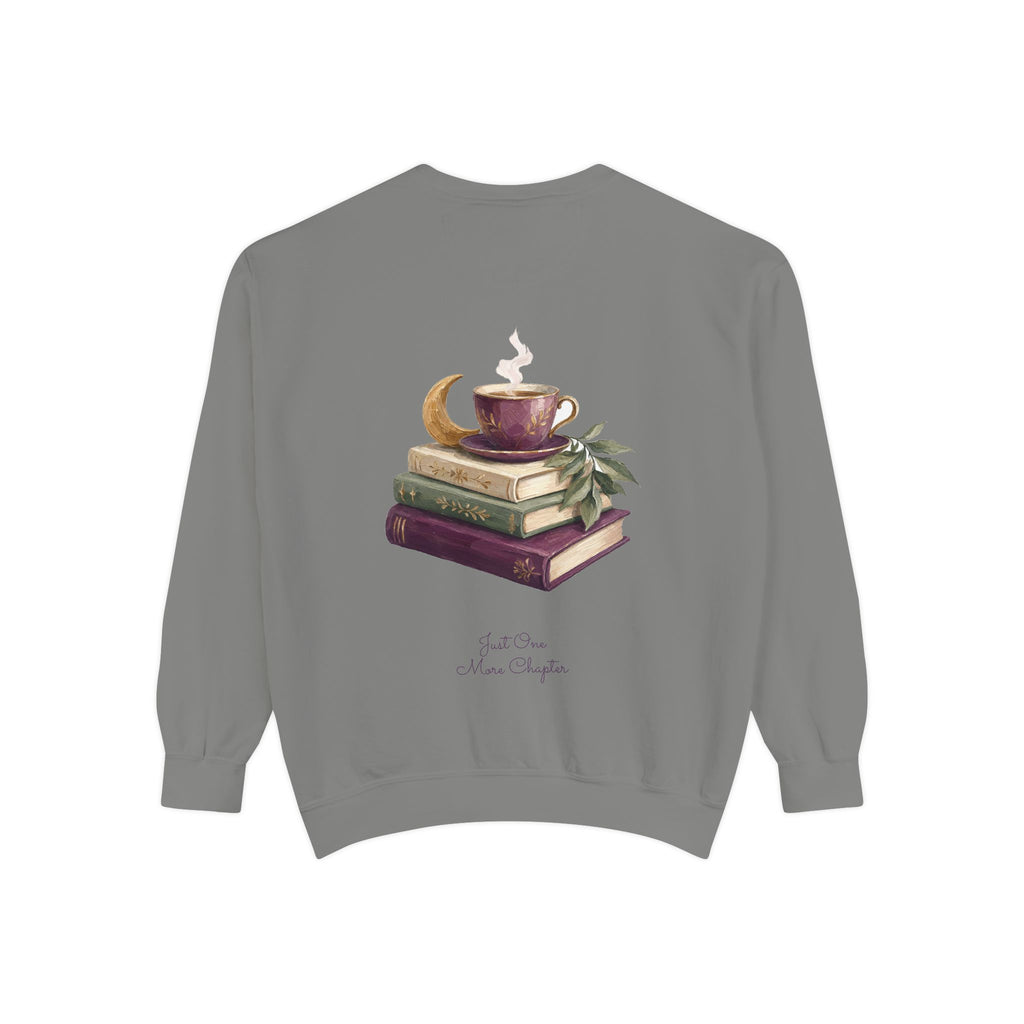 Just One More Chapter Shirt, Bookish Reader Tee, Book Lover Cozy Gift, Painterly Reading Sweatshirt