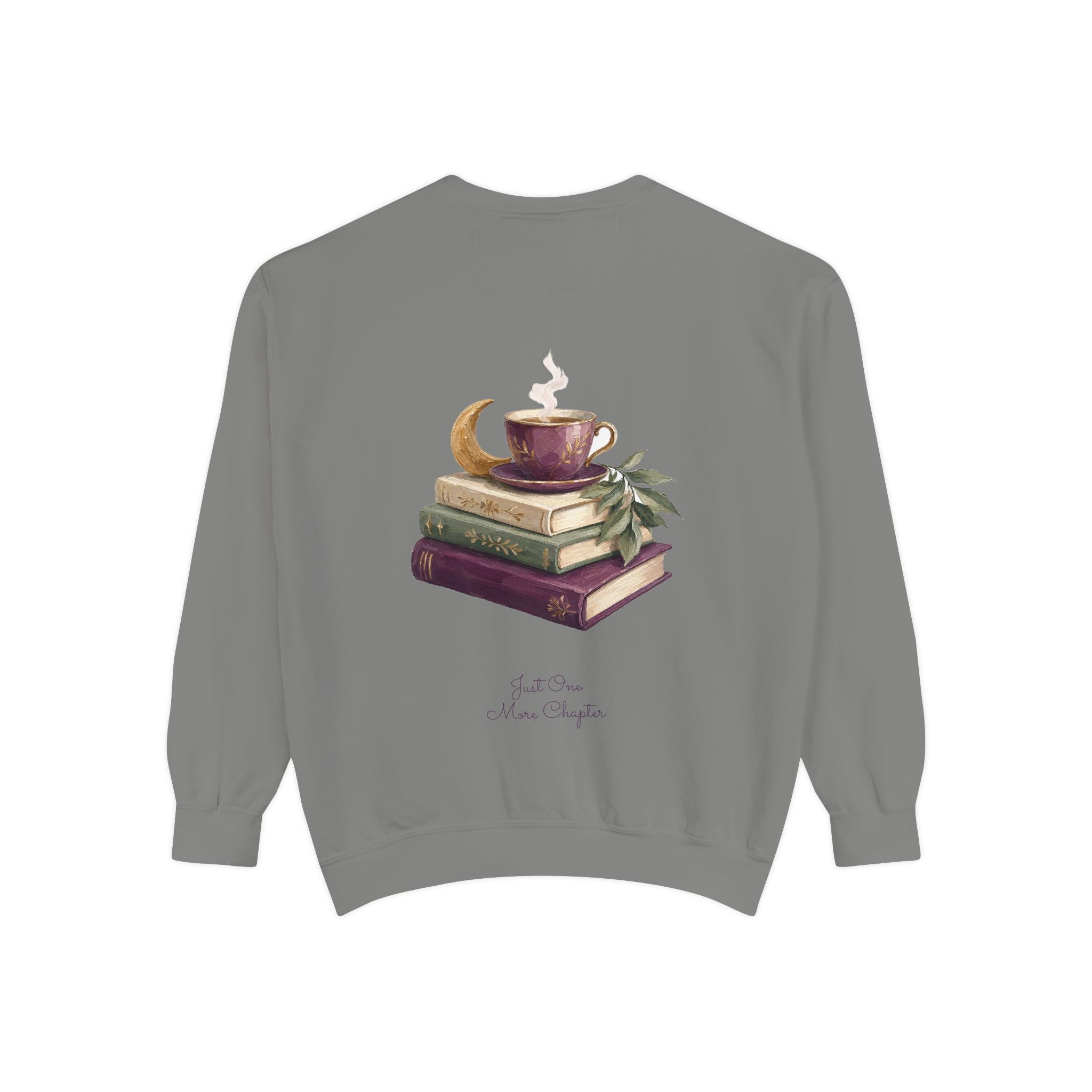 Just One More Chapter Shirt, Bookish Reader Tee, Book Lover Cozy Gift, Painterly Reading Sweatshirt