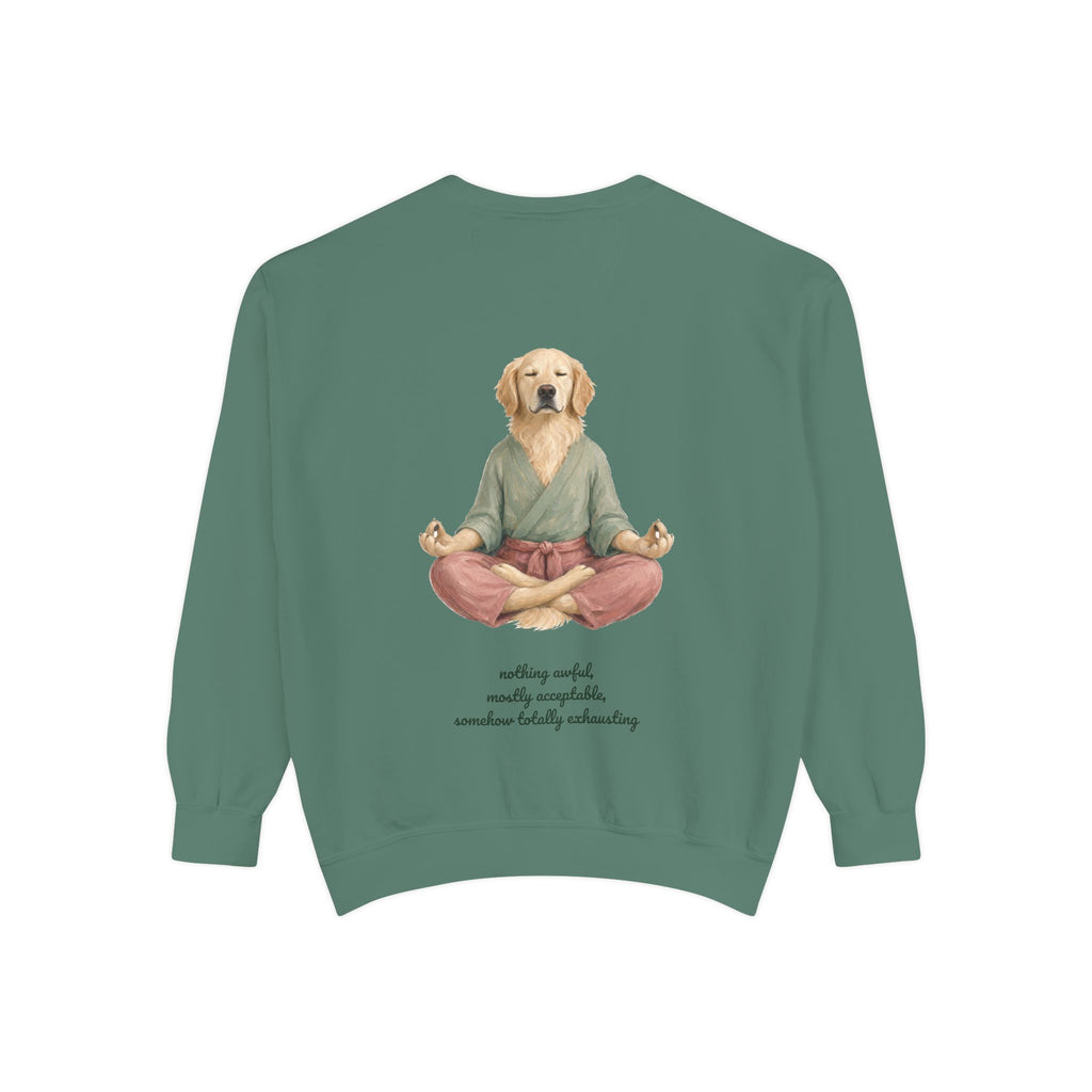 Yoga Dog Shirt, Namaste Zen Dog Tee, Funny Meditation Dog Mom Gift, Painterly Dog Lover Sweatshirt