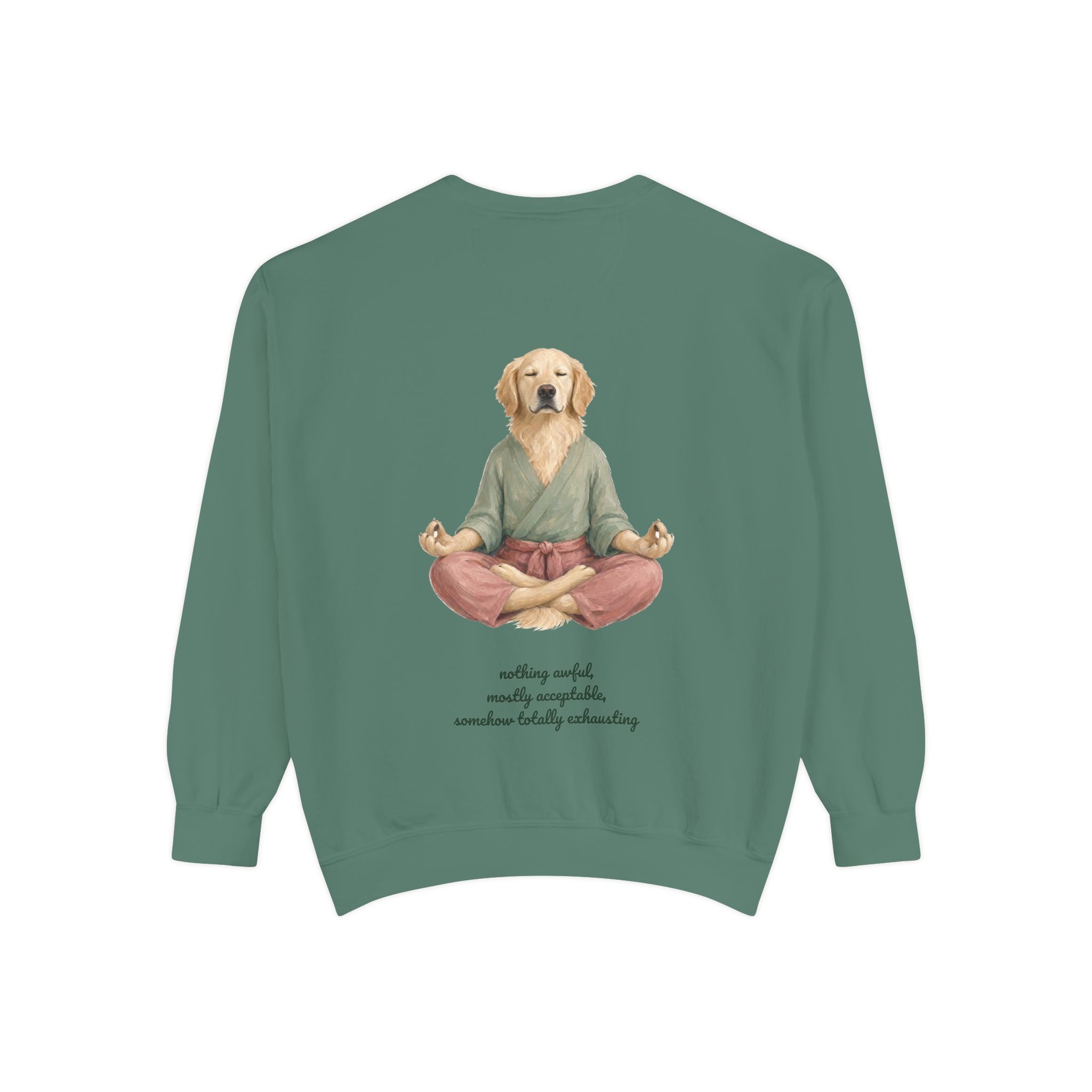 Yoga Dog Shirt, Namaste Zen Dog Tee, Funny Meditation Dog Mom Gift, Painterly Dog Lover Sweatshirt