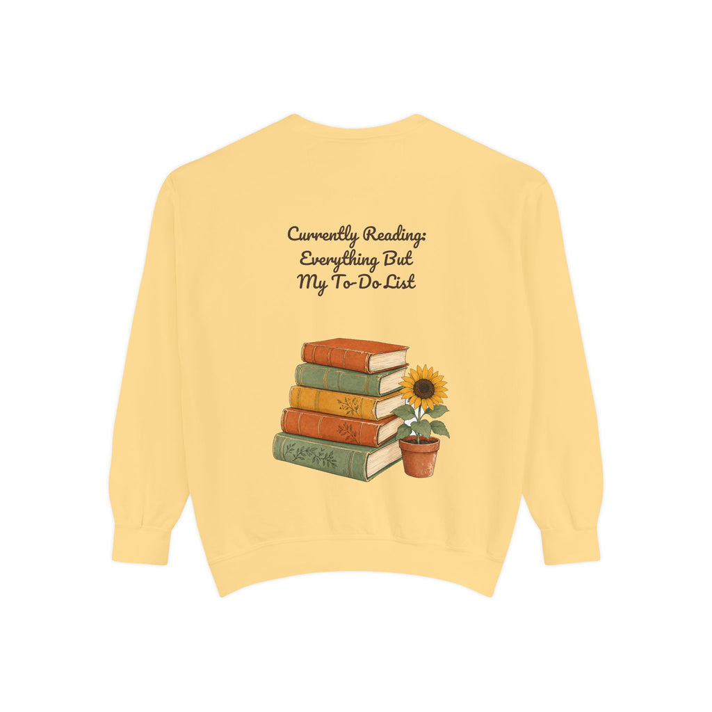 Currently Reading Everything But My To-Do List Shirt, Funny Bookish Tee, Book Lover Reader Gift