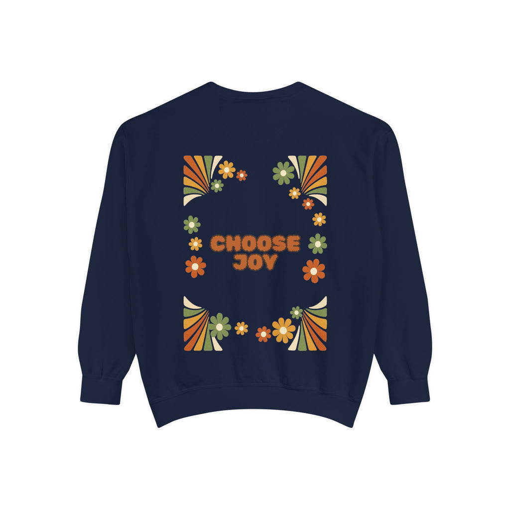 Choose Joy Shirt, Retro Groovy Tee, 70s Aesthetic Gift, Positive Affirmation Sweatshirt