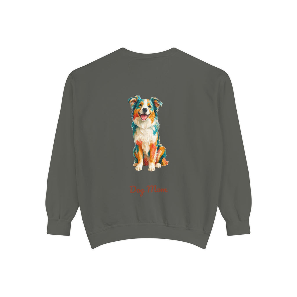Dog Mom Shirt, Vibrant Painterly Dog Tee, Bold Dog Lover Gift, Colorful Dog Owner Sweatshirt