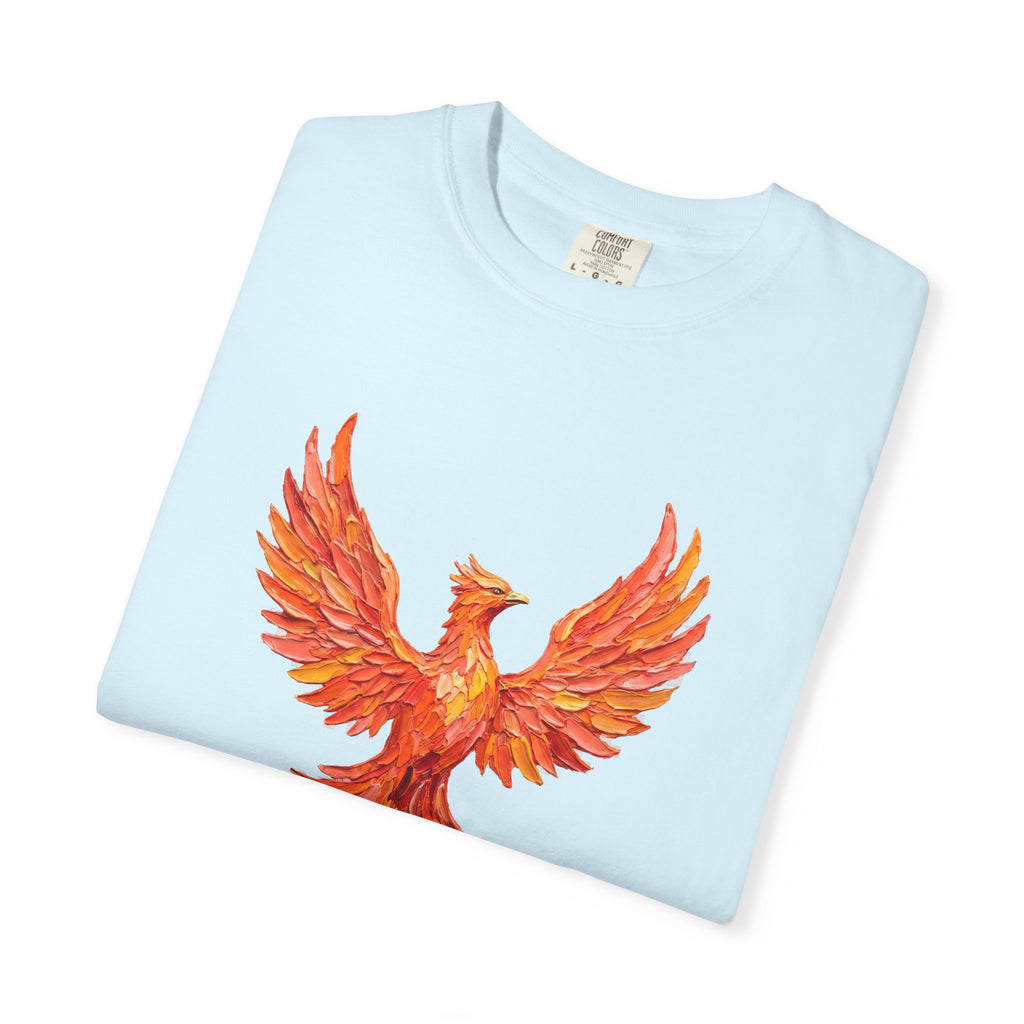 Reborn Monday Exhausted by Tuesday Shirt, Funny Phoenix Tee, Work Week Humor Gift, Painterly Fantasy Sweatshirt
