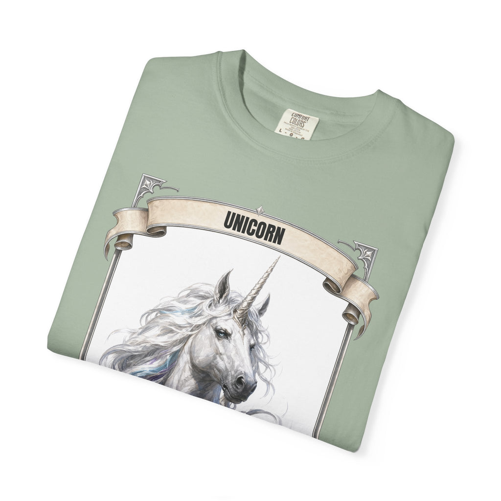 Unicorn Invisibility Stat Card Shirt, Funny RPG Gamer Tee, Tabletop D20 Fantasy Gift, Dungeon Dice Sweatshirt