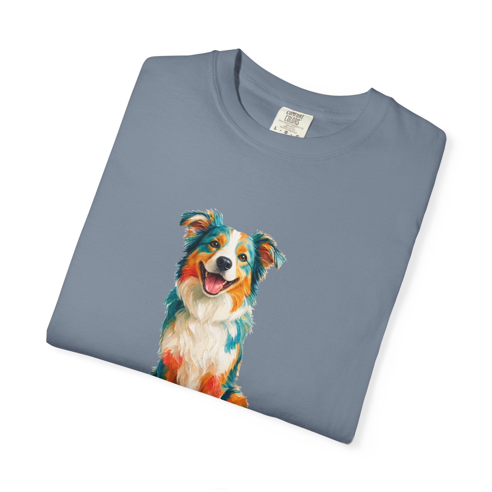 Dog Mom Shirt, Vibrant Painterly Dog Tee, Bold Dog Lover Gift, Colorful Dog Owner Sweatshirt
