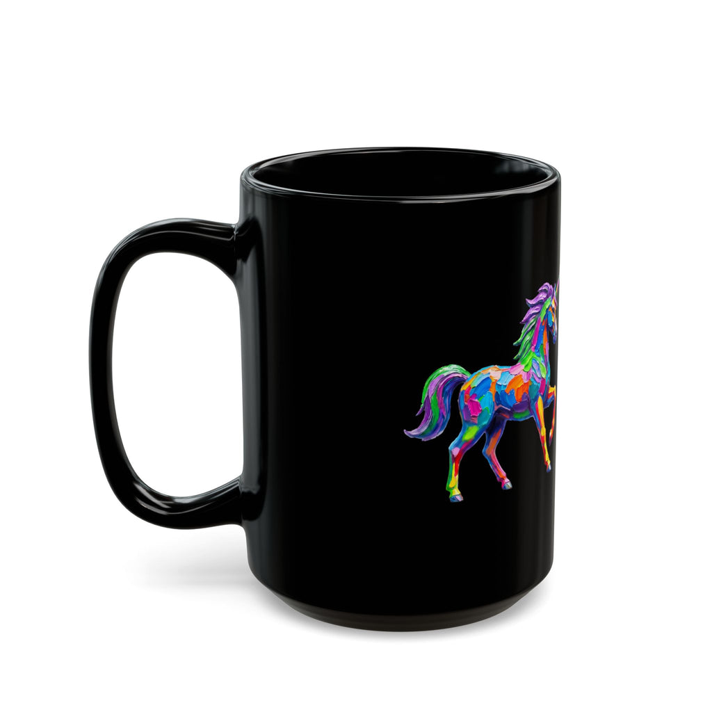 Unicorn Stats Card Mug — Funny RPG Unicorn Coffee Mug (15 oz)