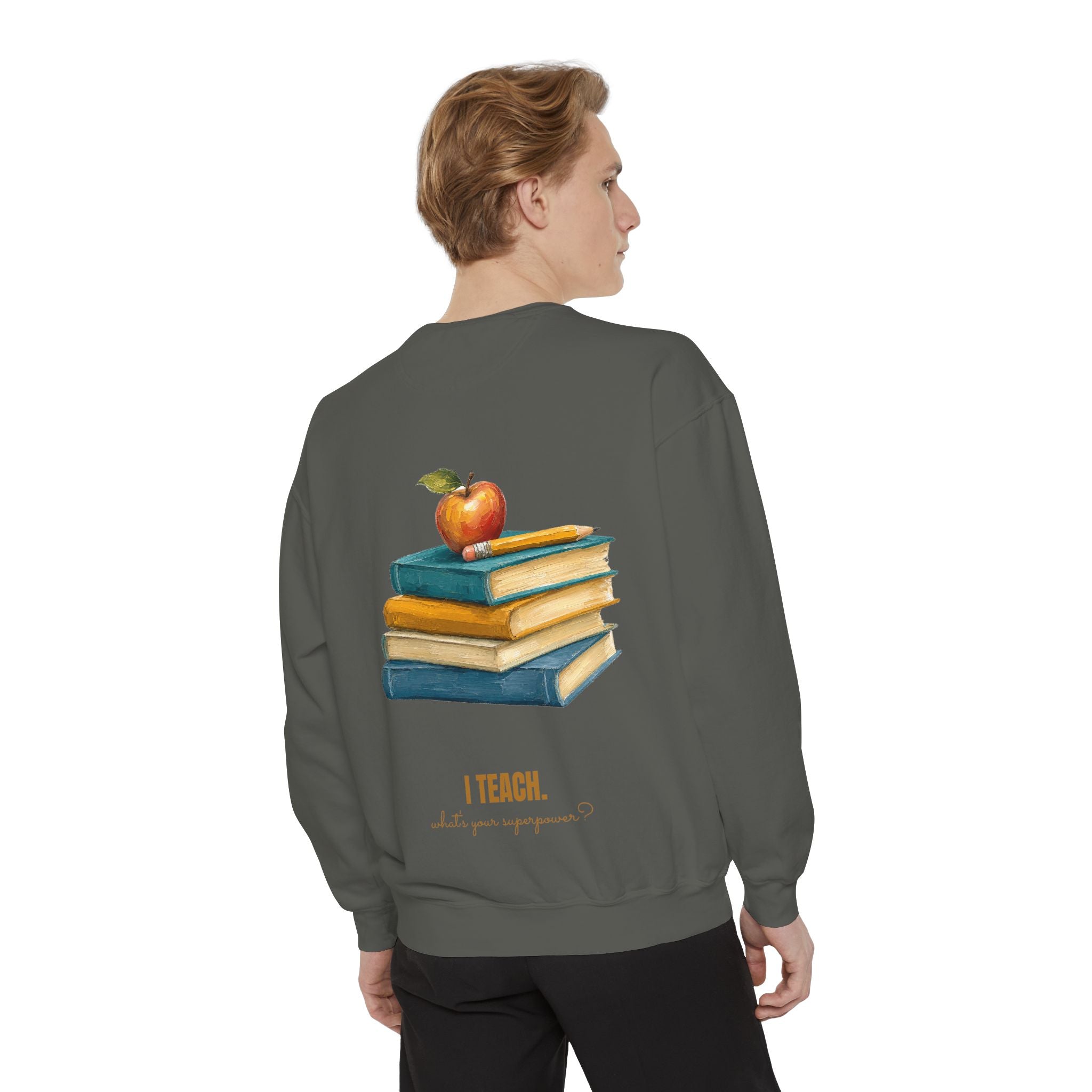 Teacher Shirt, I Teach What's Your Superpower Tee, Teacher Appreciation Gift, Painterly Back to School Sweatshirt
