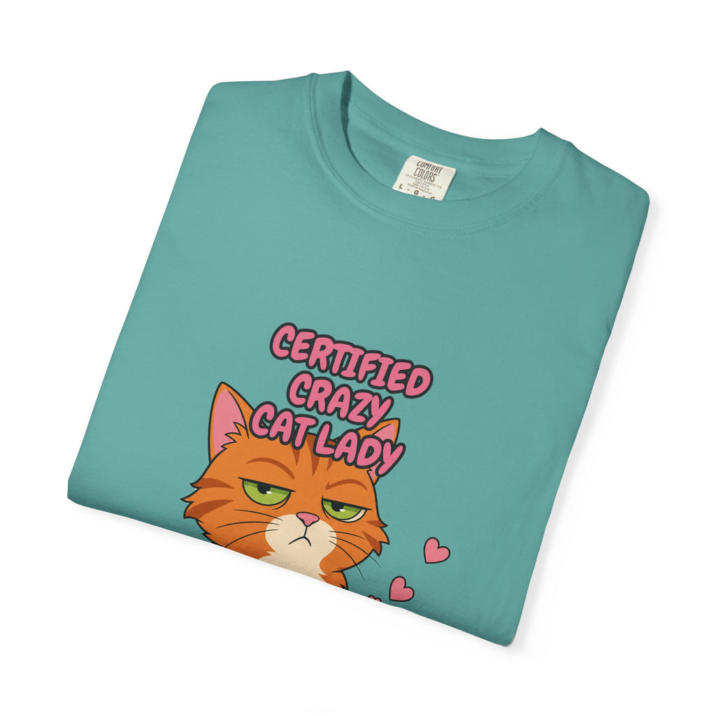 Certified Crazy Cat Lady Shirt, Orange Cat Mom Tee, Ginger Cat Lover Gift, Funny Cat Owner Sweatshirt