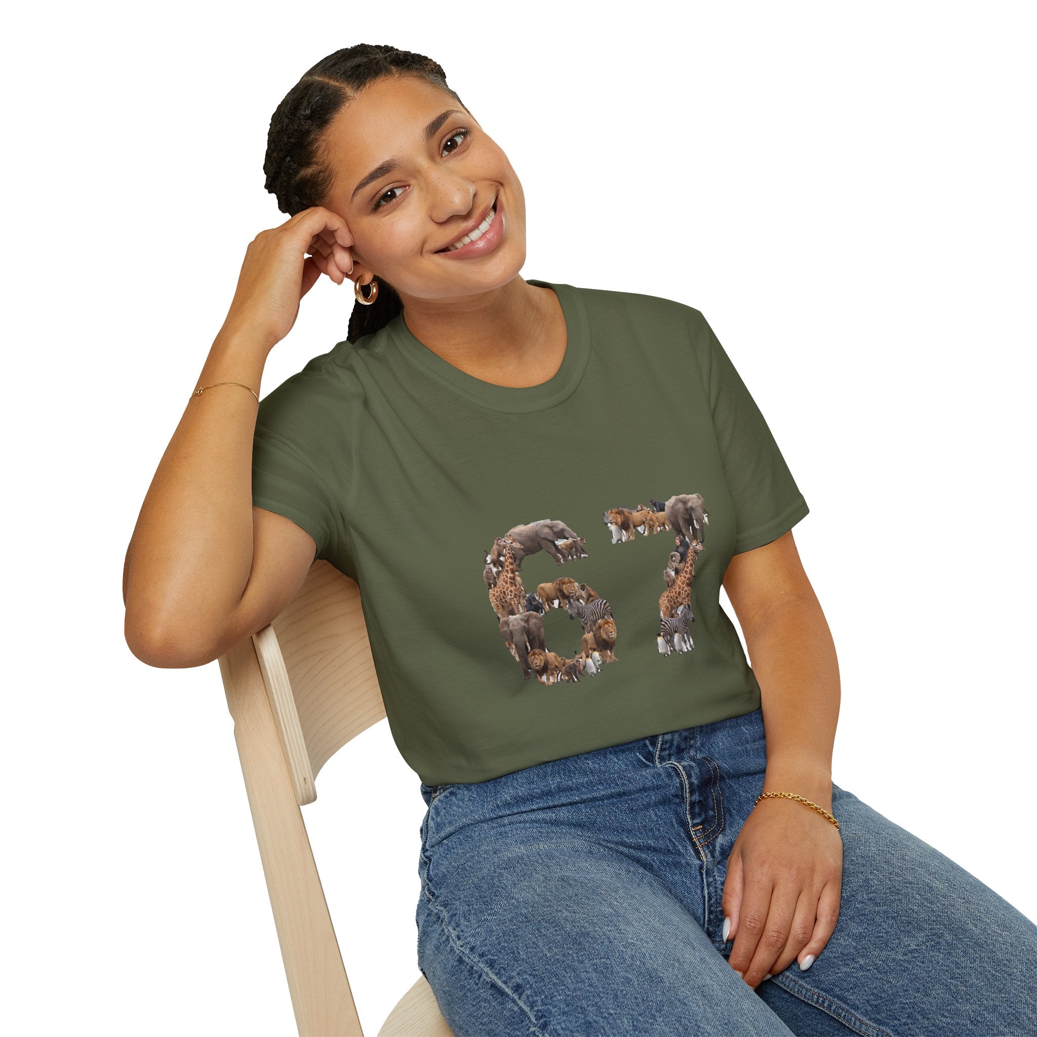 Zoo Animals 67 T-Shirt — Funny 67 Meme Animal Tee