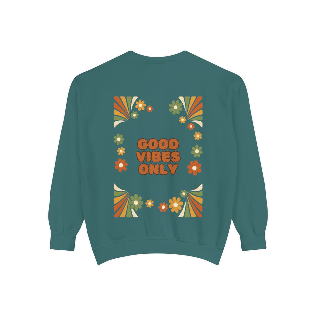 Good Vibes Only Shirt, Retro Groovy Tee, 70s Aesthetic Gift, Positive Affirmation Sweatshirt