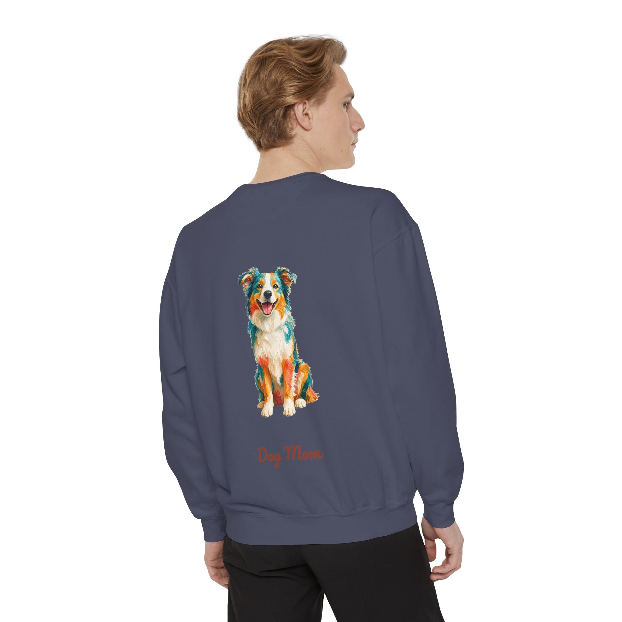 Dog Mom Shirt, Vibrant Painterly Dog Tee, Bold Dog Lover Gift, Colorful Dog Owner Sweatshirt