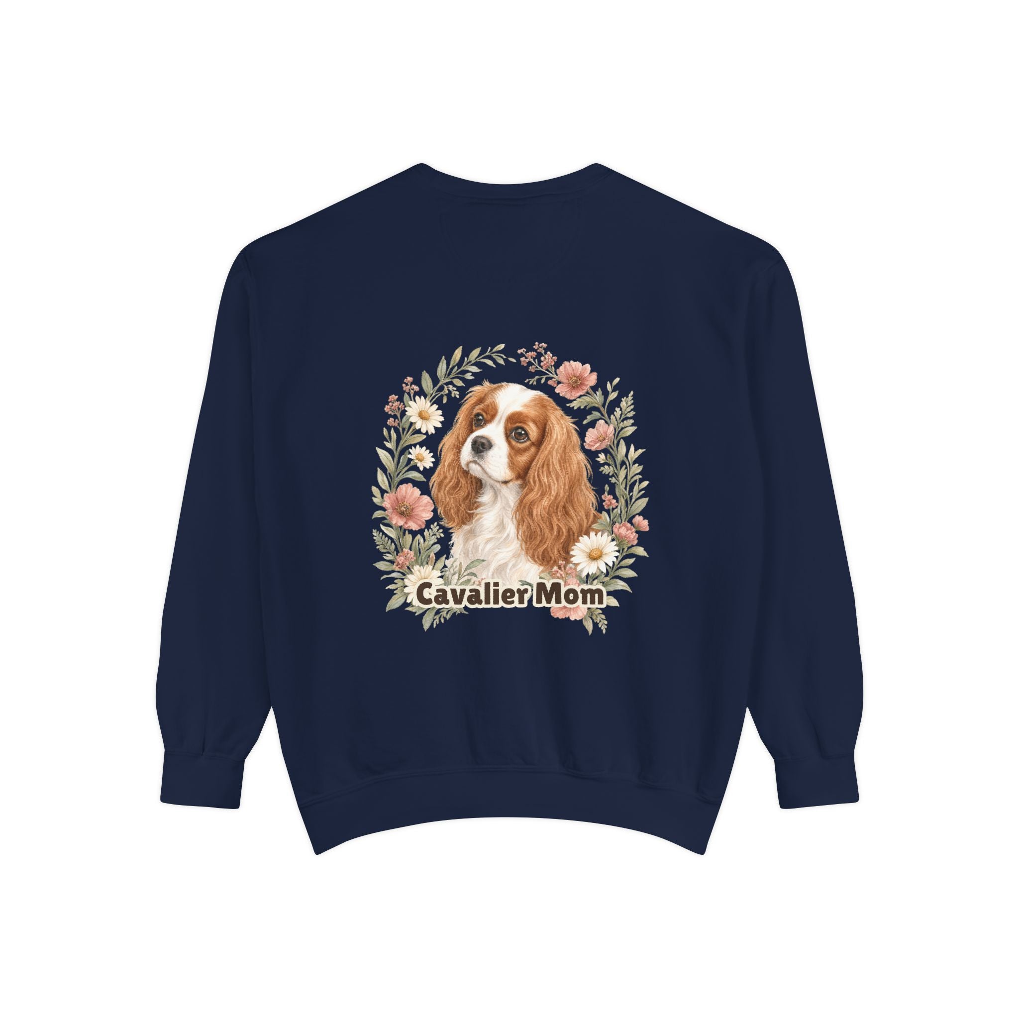 Cavalier Mom Shirt, Cavalier King Charles Spaniel Tee, Dog Mom Gift, Wildflower Dog Lover Sweatshirt