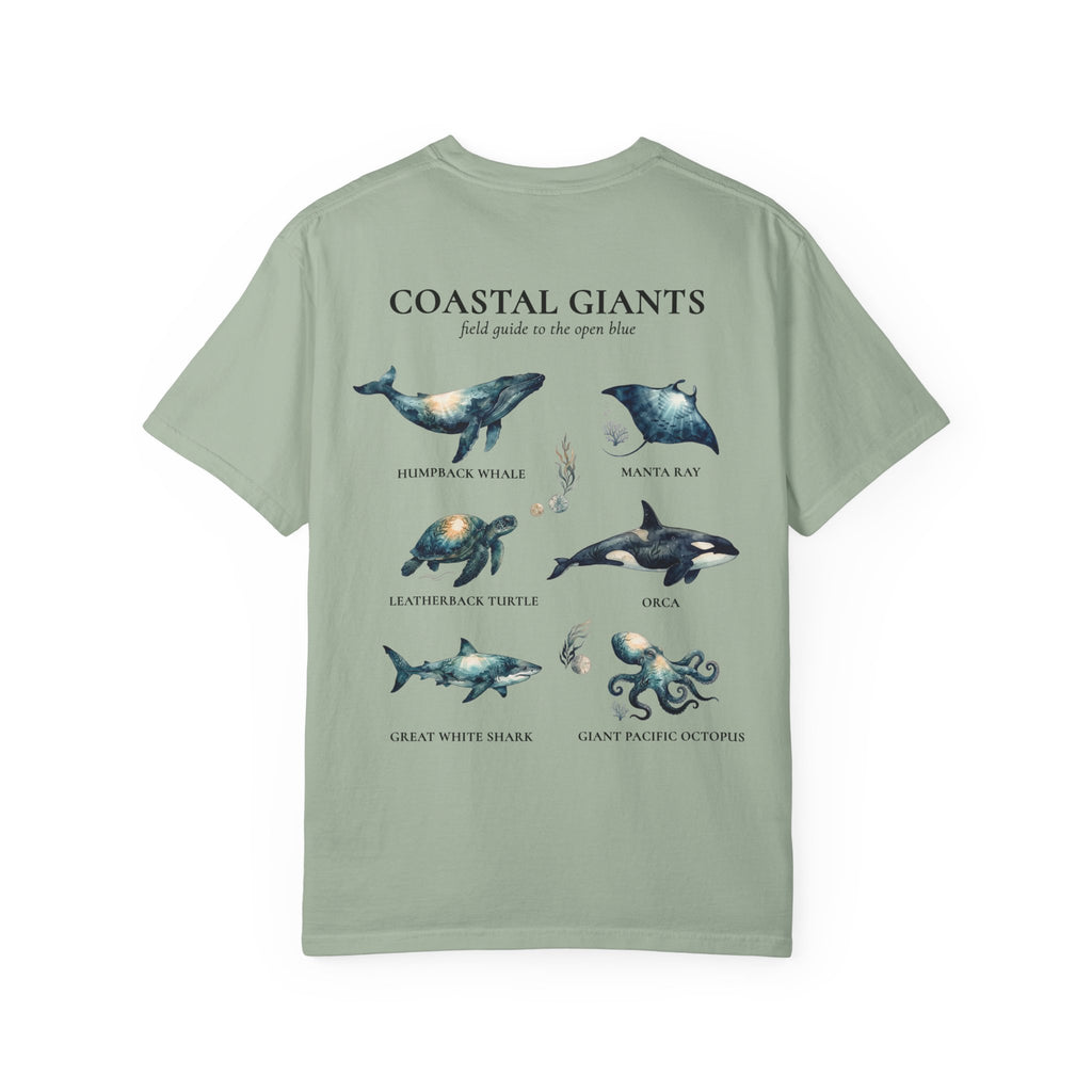 Coastal Giants T-Shirt — Ocean Wildlife Field Guide Illustration Tee