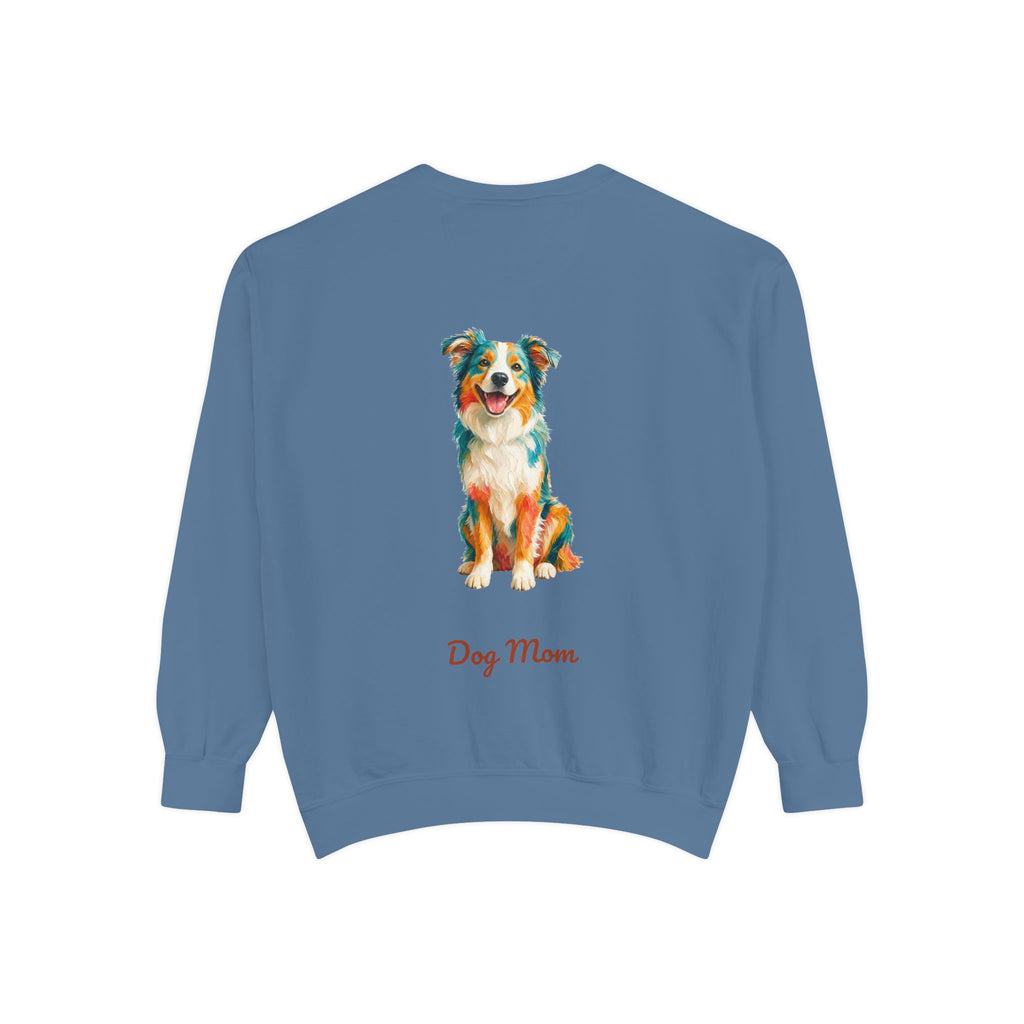 Dog Mom Shirt, Vibrant Painterly Dog Tee, Bold Dog Lover Gift, Colorful Dog Owner Sweatshirt