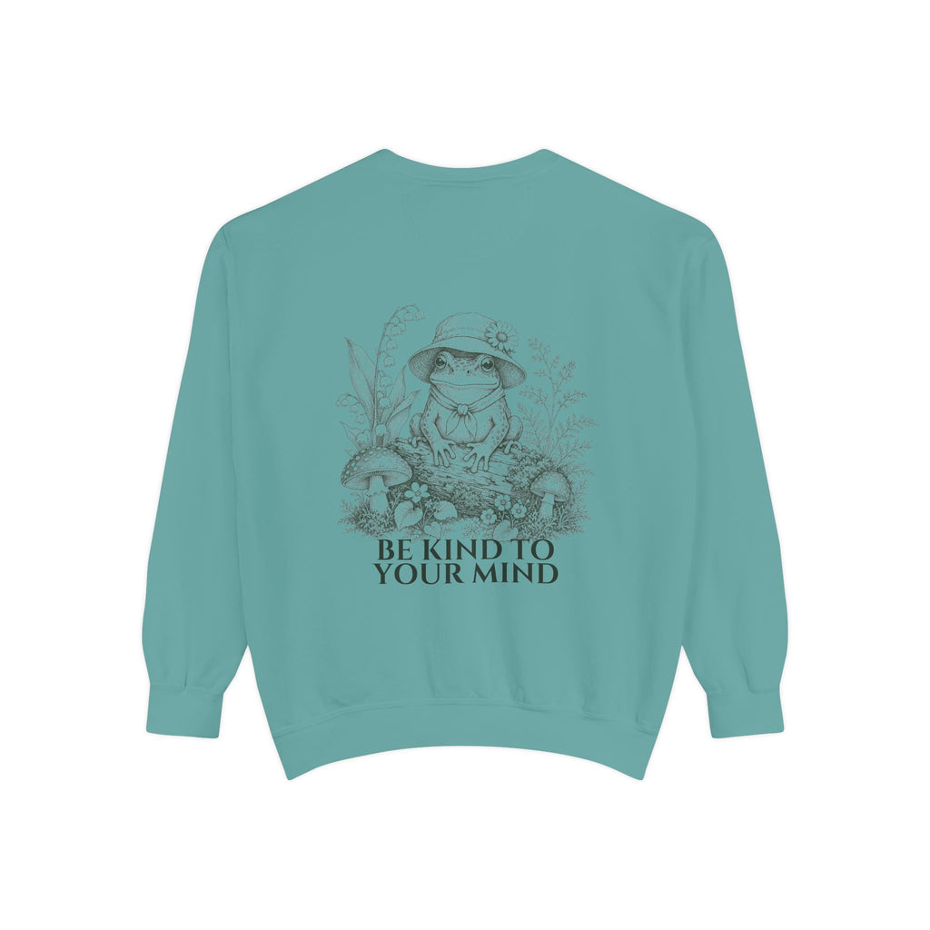 Be Kind To Your Mind Shirt, Cute Frog Tee, Mental Health Awareness Gift, Kawaii Frog Sweatshirt