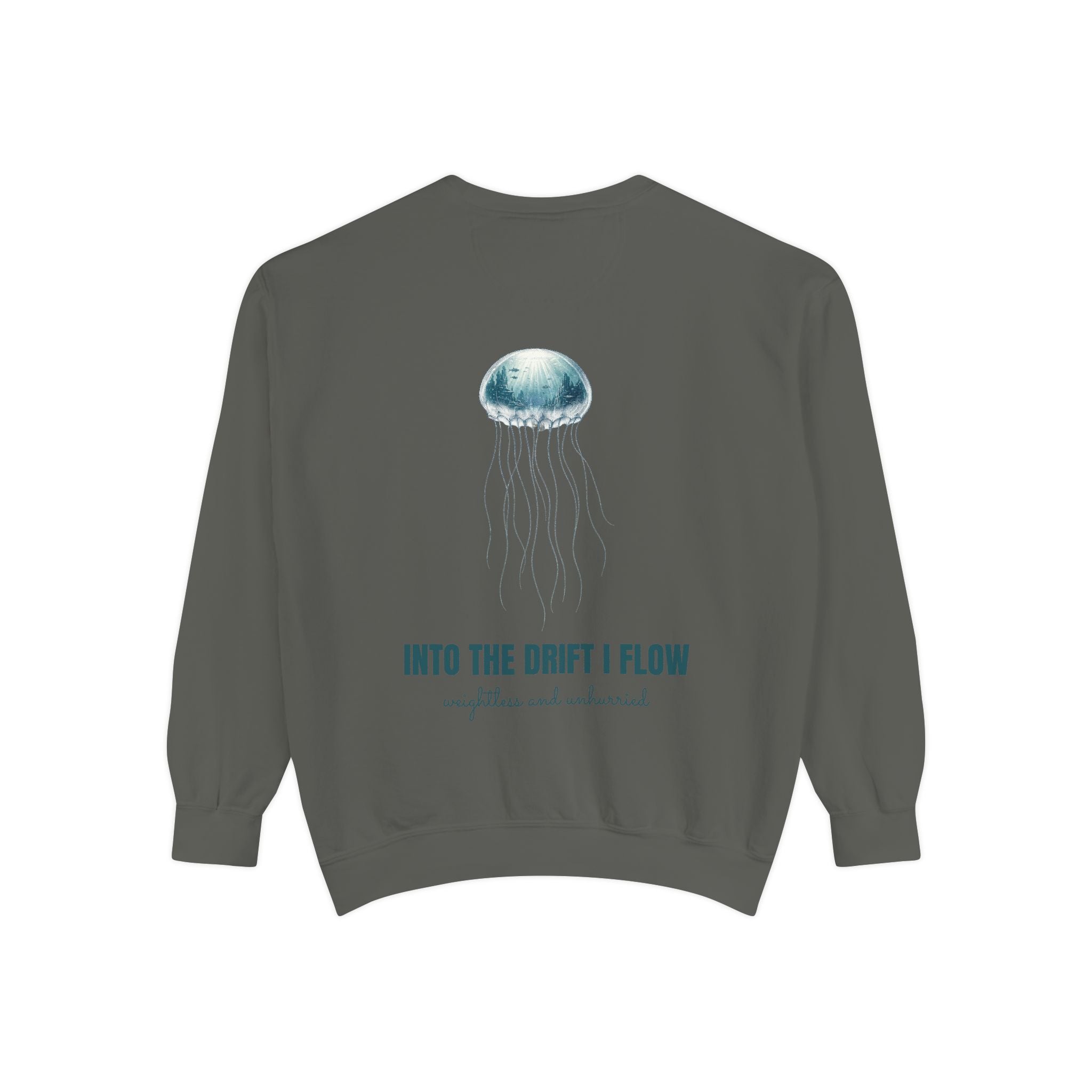 Into the Drift I Flow Shirt, Jellyfish Double Exposure Tee, Ocean Diver Sea Life Gift, Nautical Marine Sweatshirt