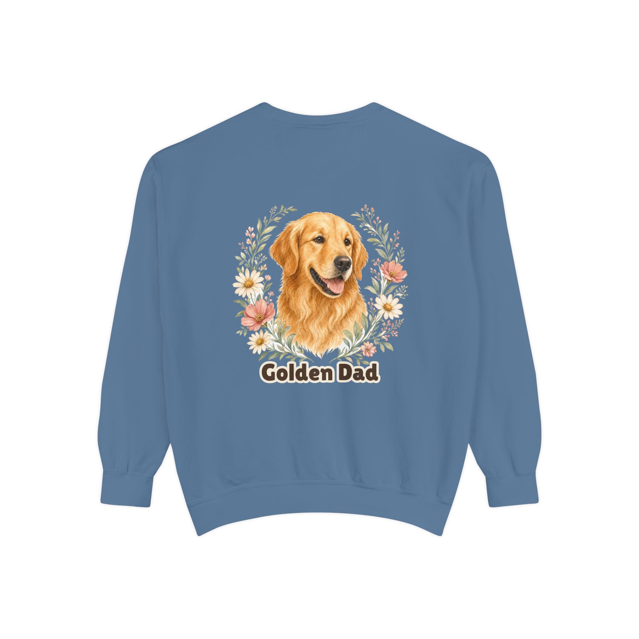 Golden Retriever Dad Shirt, Golden Dad Tee, Dog Dad Gift, Wildflower Dog Lover Sweatshirt, Cute Dog Owner Gift