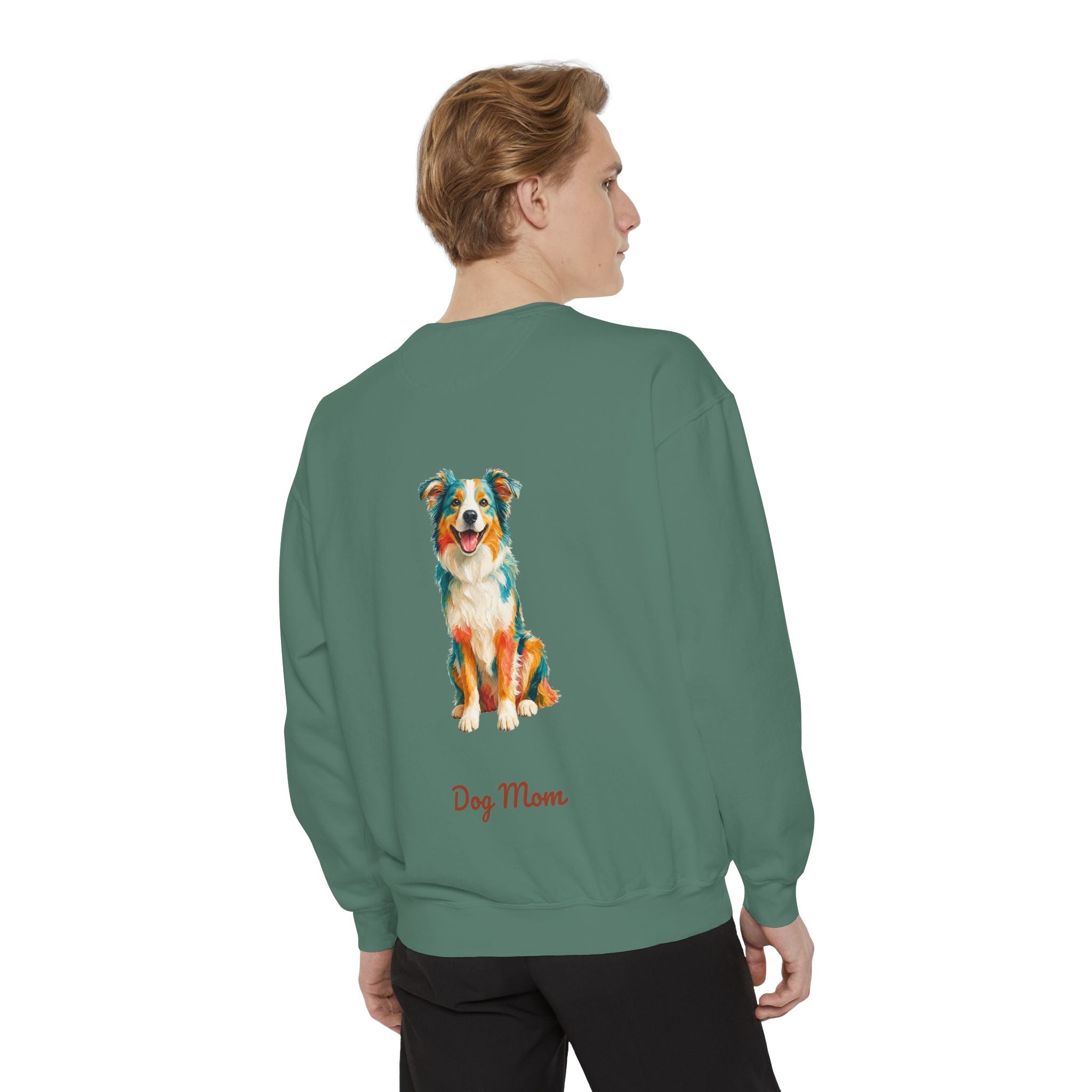 Dog Mom Shirt, Vibrant Painterly Dog Tee, Bold Dog Lover Gift, Colorful Dog Owner Sweatshirt