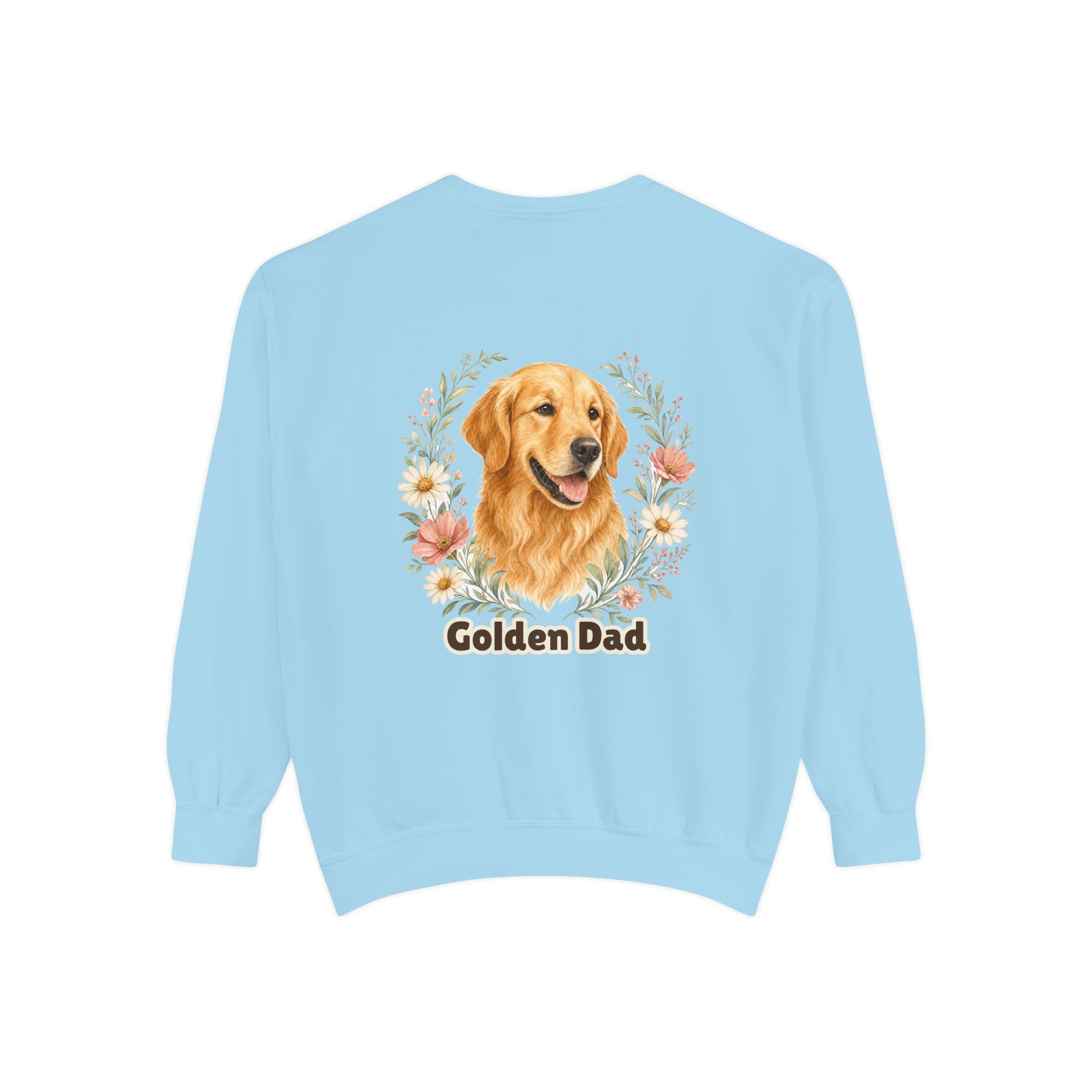 Golden Retriever Dad Shirt, Golden Dad Tee, Dog Dad Gift, Wildflower Dog Lover Sweatshirt, Cute Dog Owner Gift