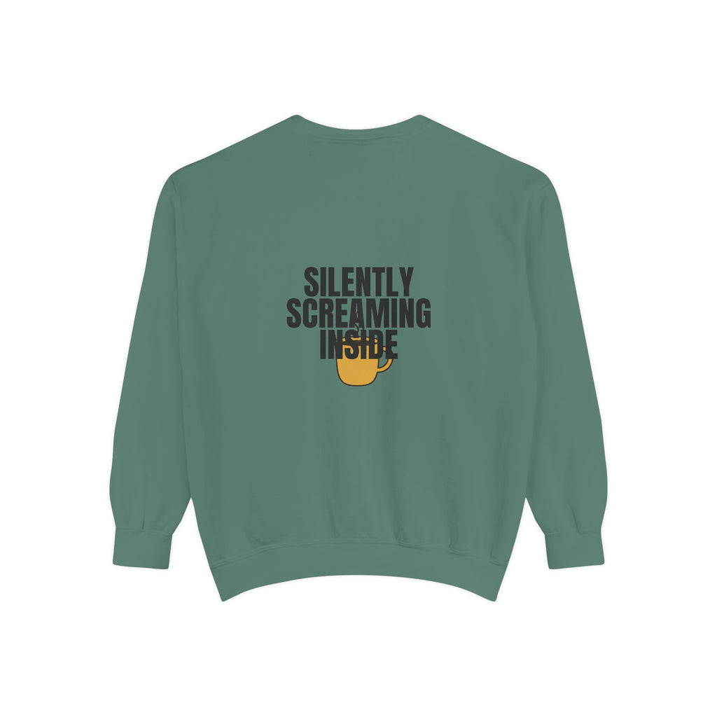 Silently Screaming Inside Shirt, Funny Sarcastic Tee, Coffee Lover Gift, Introvert Humor Sweatshirt