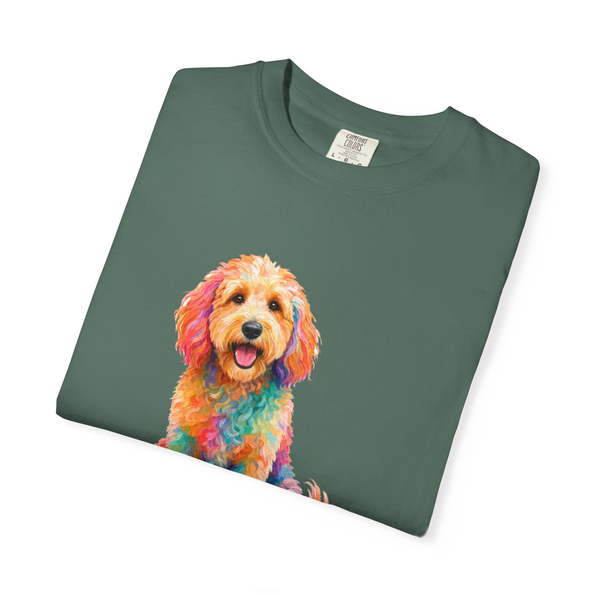 Goldendoodle Shirt, My Emotional Support Human Is Offline Tee, Funny Doodle Dog Mom Gift, Painterly Dog Lover Sweatshirt