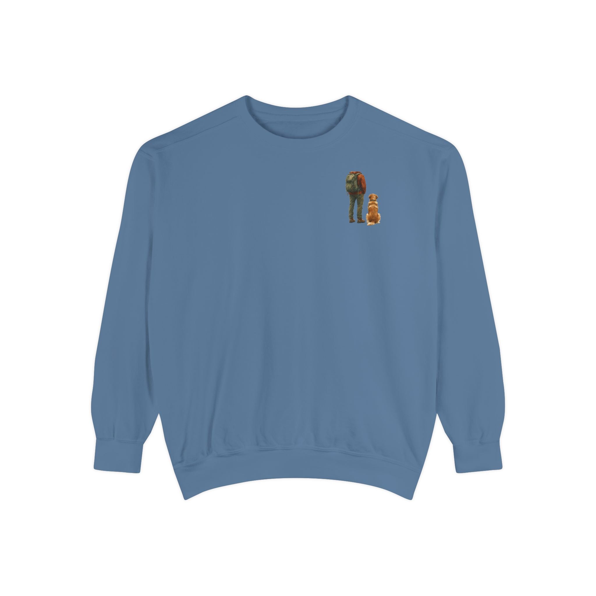 Adventure Buddies Shirt, Dog and Human Hiking Tee, Matching Dog Owner Gift, Painterly Outdoor Sweatshirt