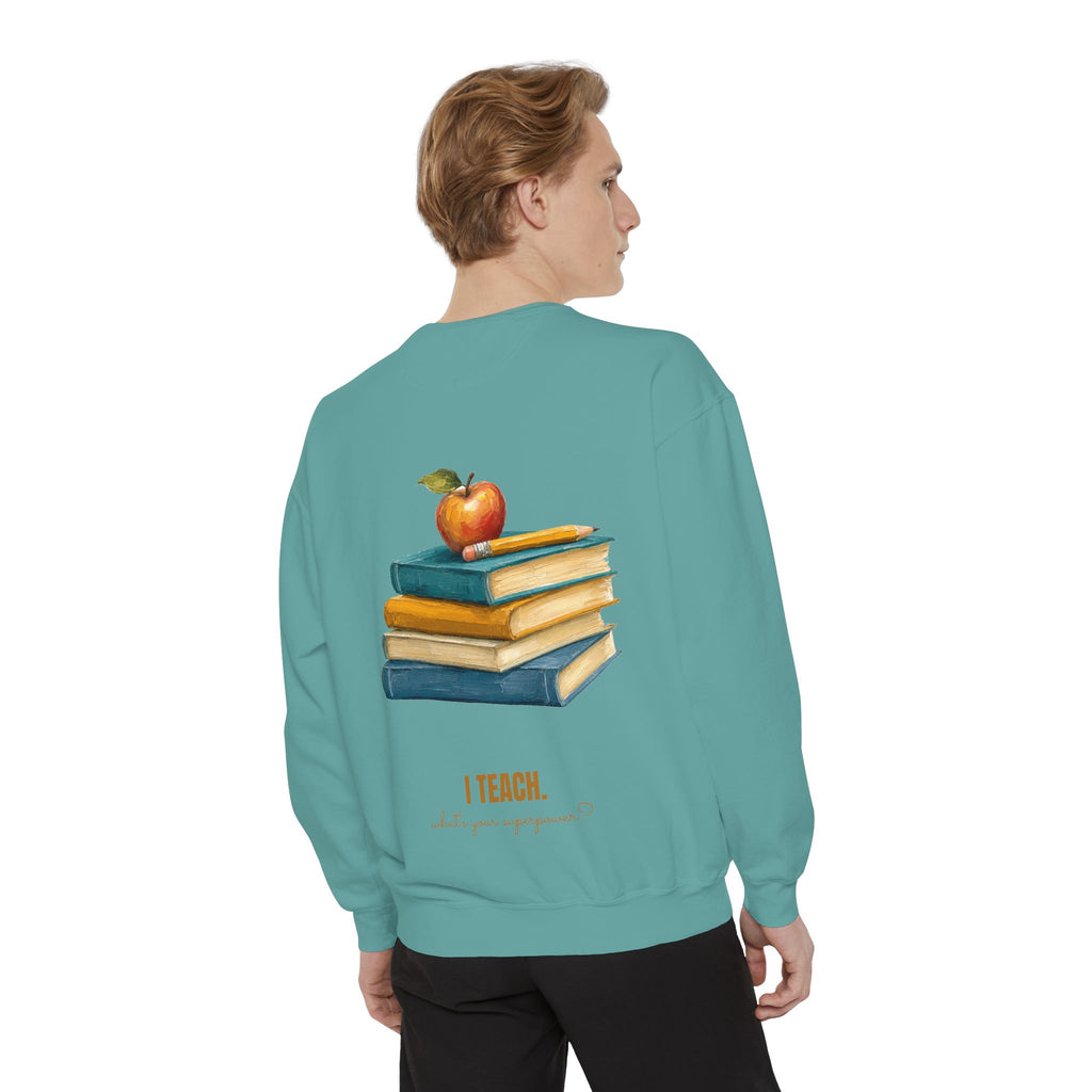 Teacher Shirt, I Teach What's Your Superpower Tee, Teacher Appreciation Gift, Painterly Back to School Sweatshirt