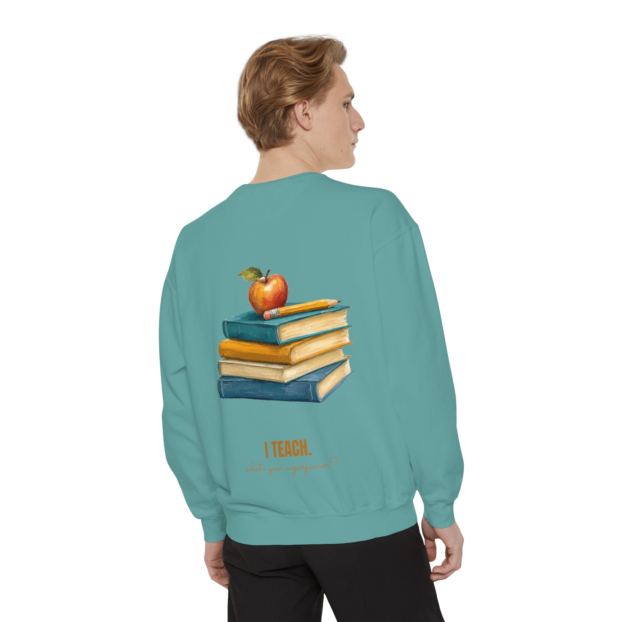 Teacher Shirt, I Teach What's Your Superpower Tee, Teacher Appreciation Gift, Painterly Back to School Sweatshirt