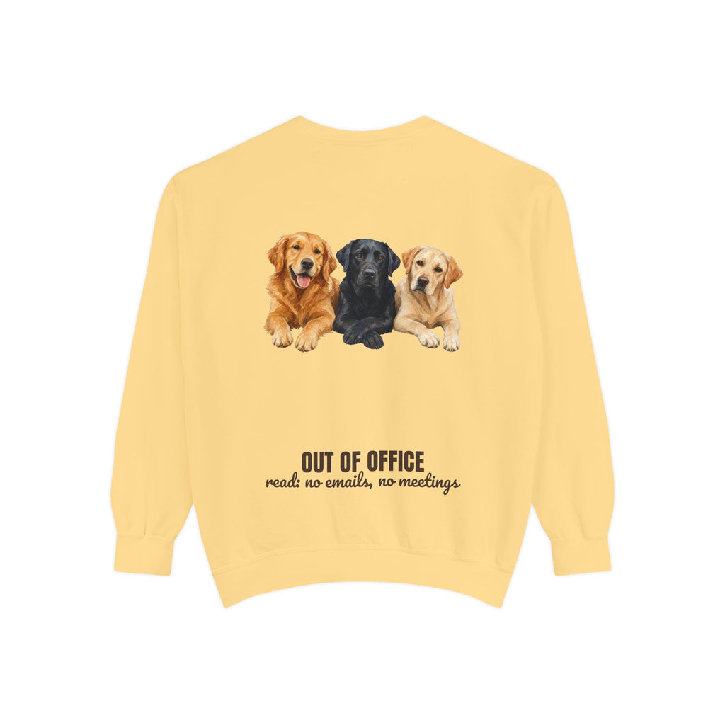 Out of Office Dogs Shirt, No Emails No Meetings Tee, Funny Work Dog Lover Gift, Lazy Weekend Sweatshirt