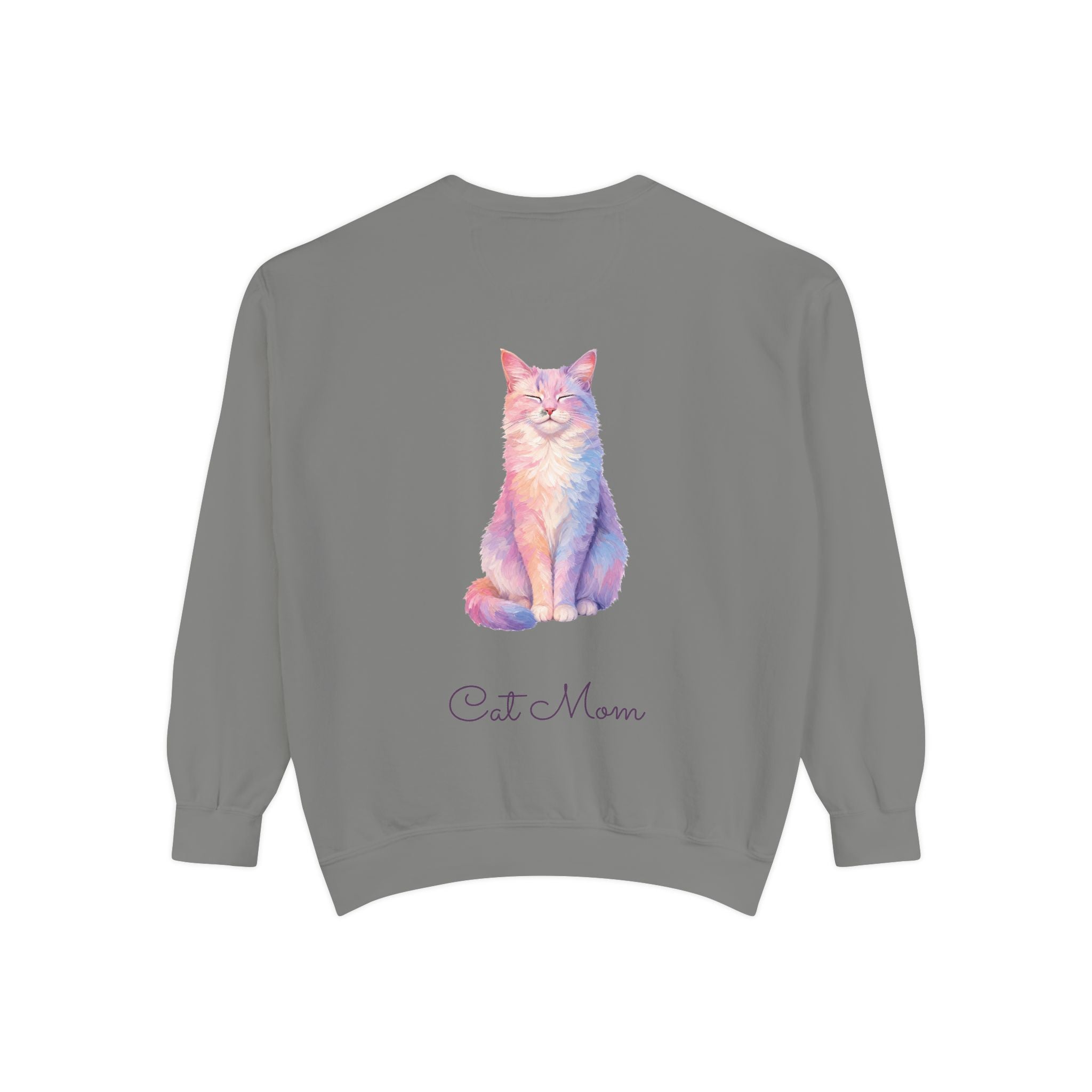 Cat Mom Shirt, Pastel Painterly Cat Tee, Cute Cat Lover Gift, Cat Owner Sweatshirt for Her
