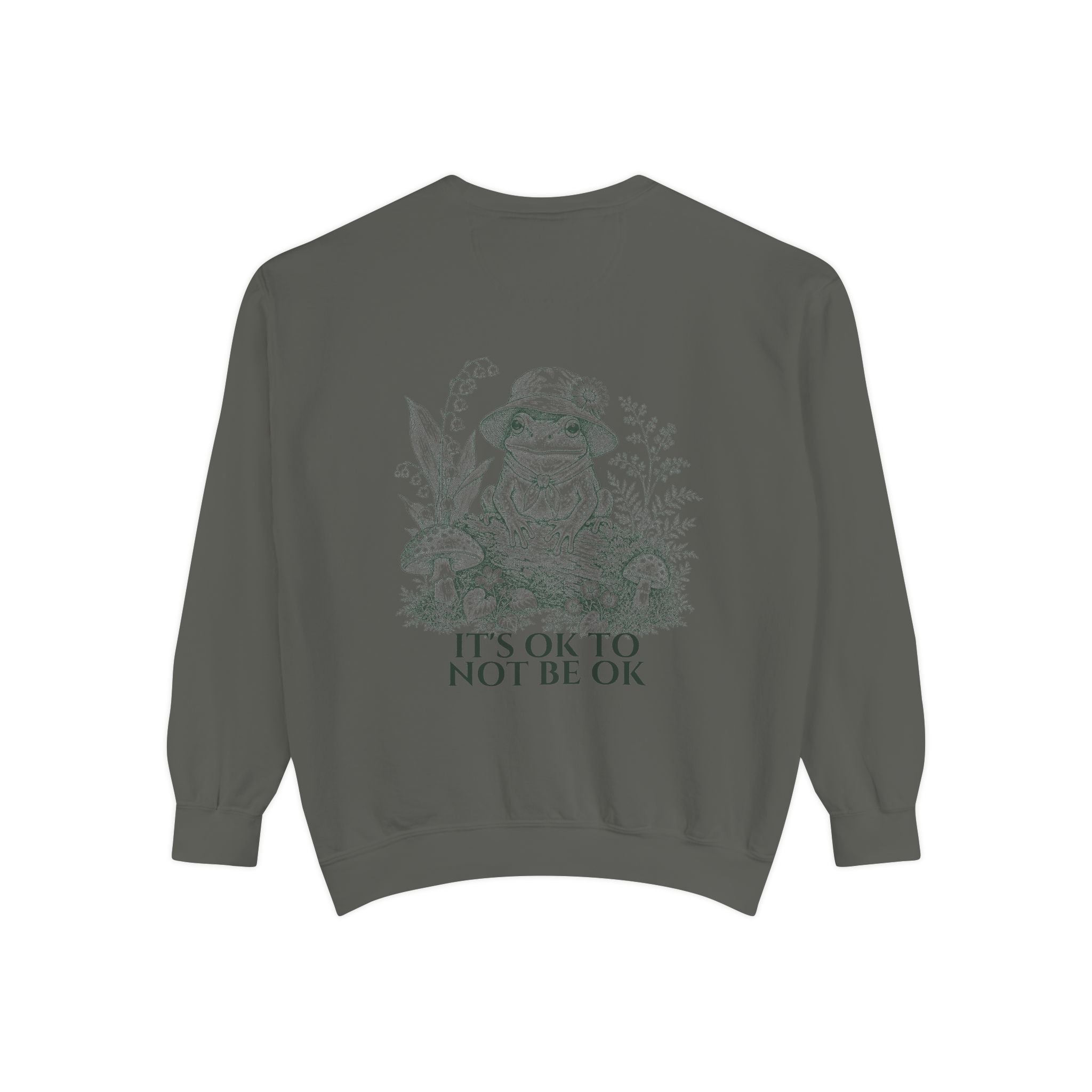 It's OK To Not Be OK Shirt, Cute Frog Mental Health Tee, Awareness Gift, Kawaii Frog Sweatshirt