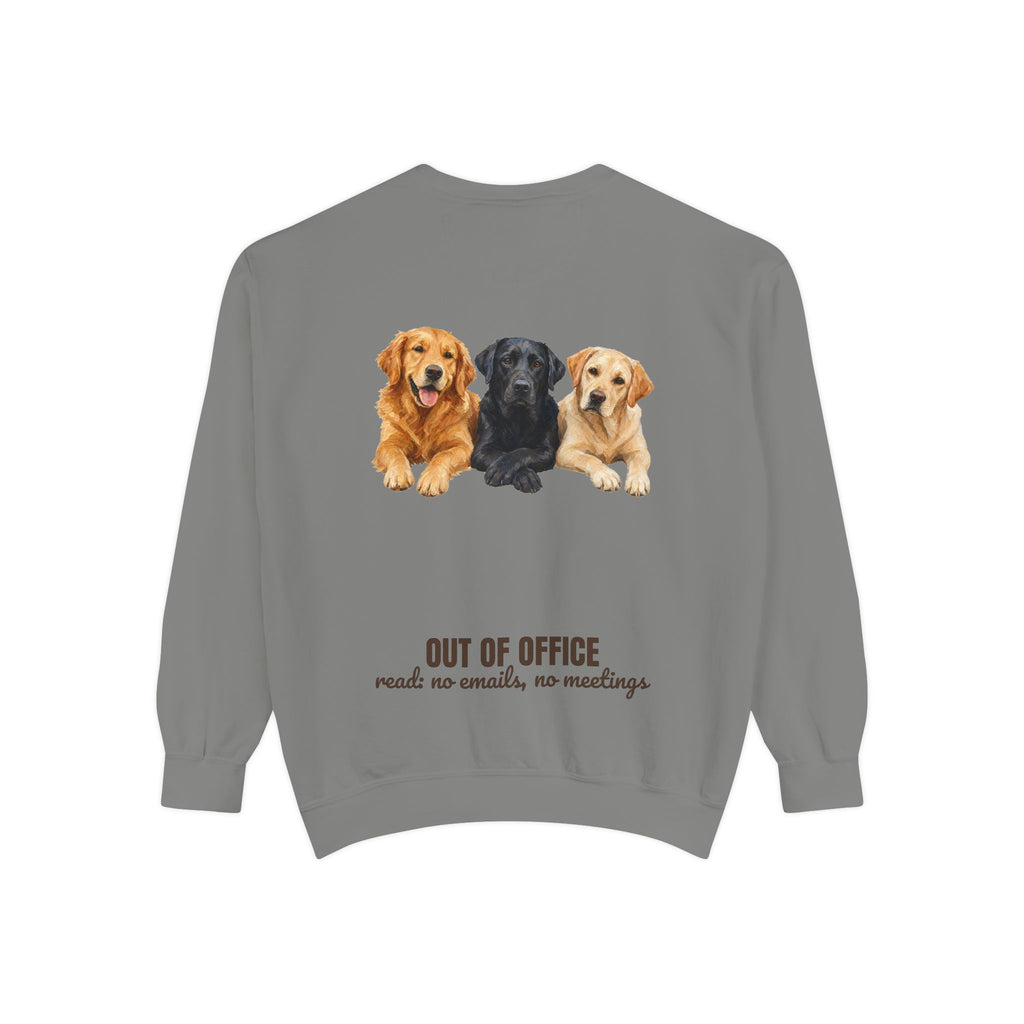 Out of Office Dogs Shirt, No Emails No Meetings Tee, Funny Work Dog Lover Gift, Lazy Weekend Sweatshirt