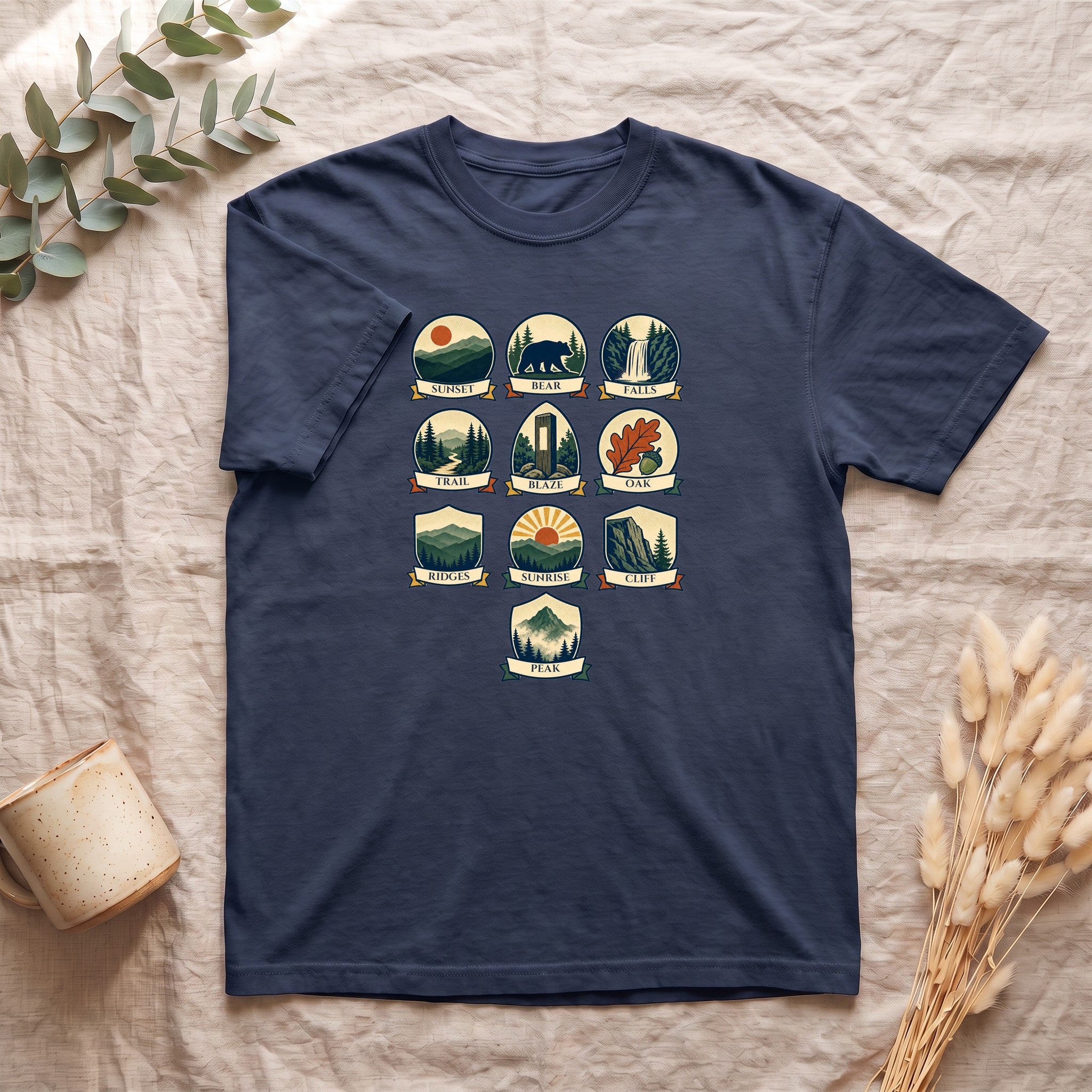 Appalachian Trail Shirt, Hiking Badge Tee, AT Thru Hiker Gift, Retro Adventure Nature Sweatshirt
