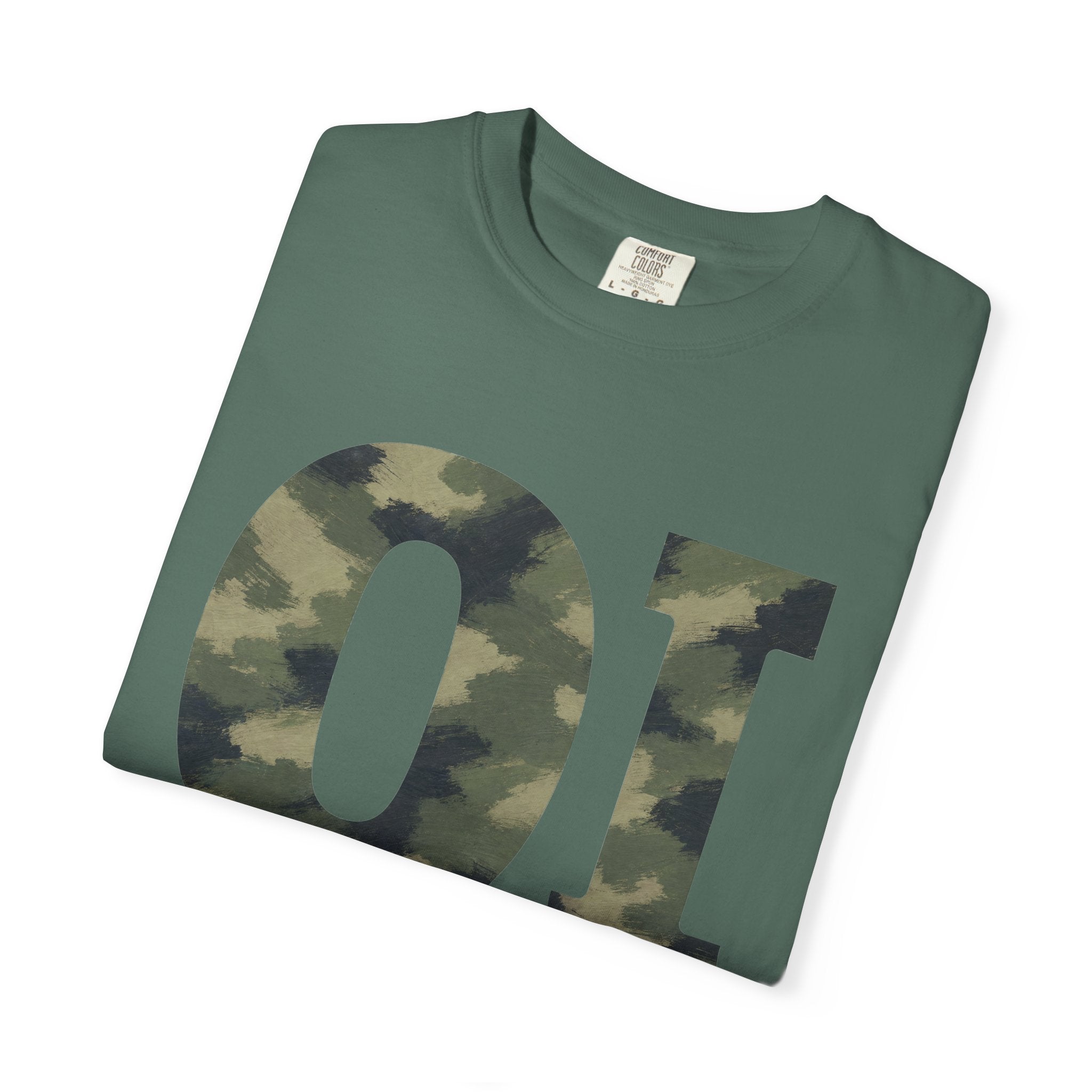 Organic Intervention Camo Hoodie, OI Monogram Anti-Algorithm Sweatshirt, Streetwear Camo Graphic Gift, Bold Statement Hoodie