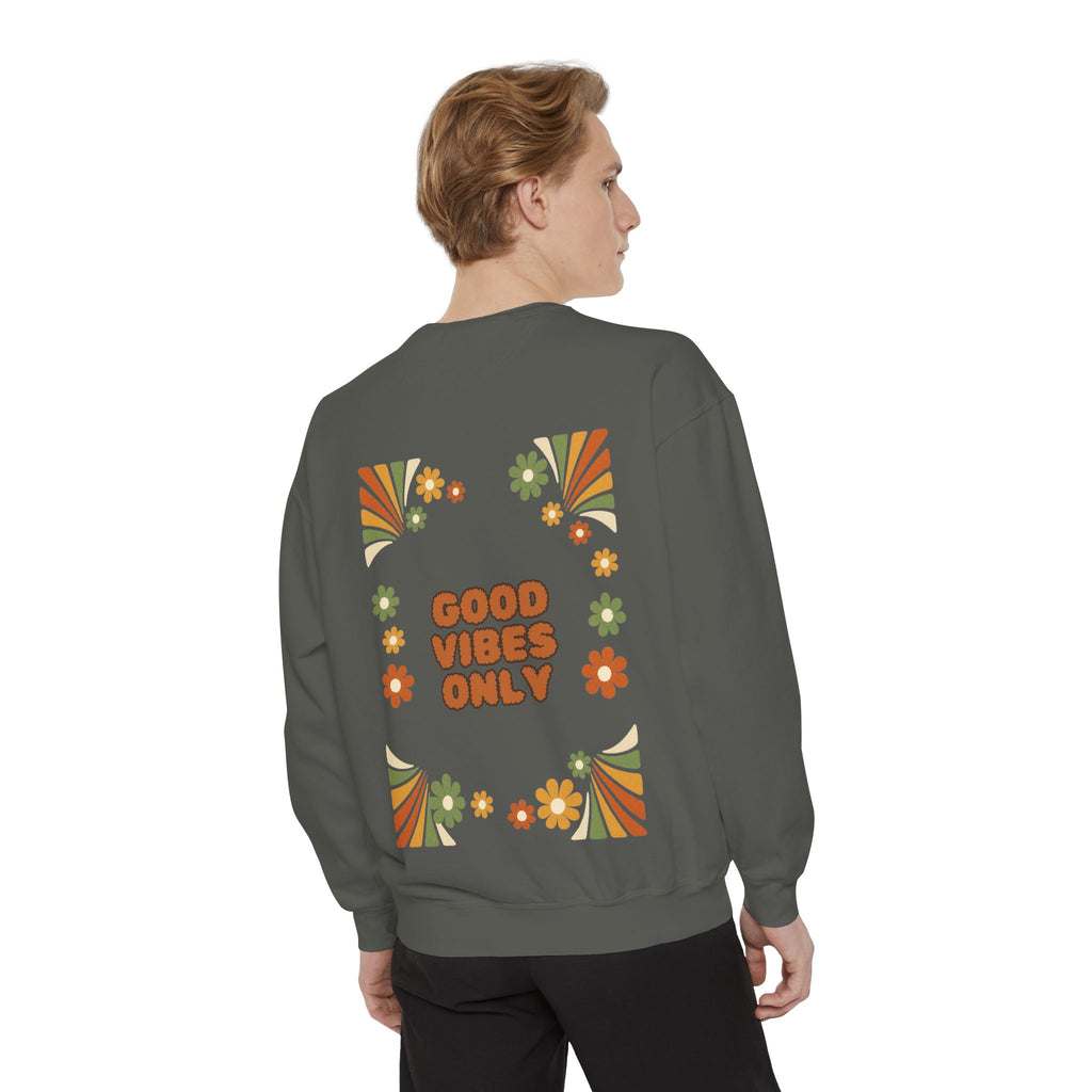 Good Vibes Only Shirt, Retro Groovy Tee, 70s Aesthetic Gift, Positive Affirmation Sweatshirt