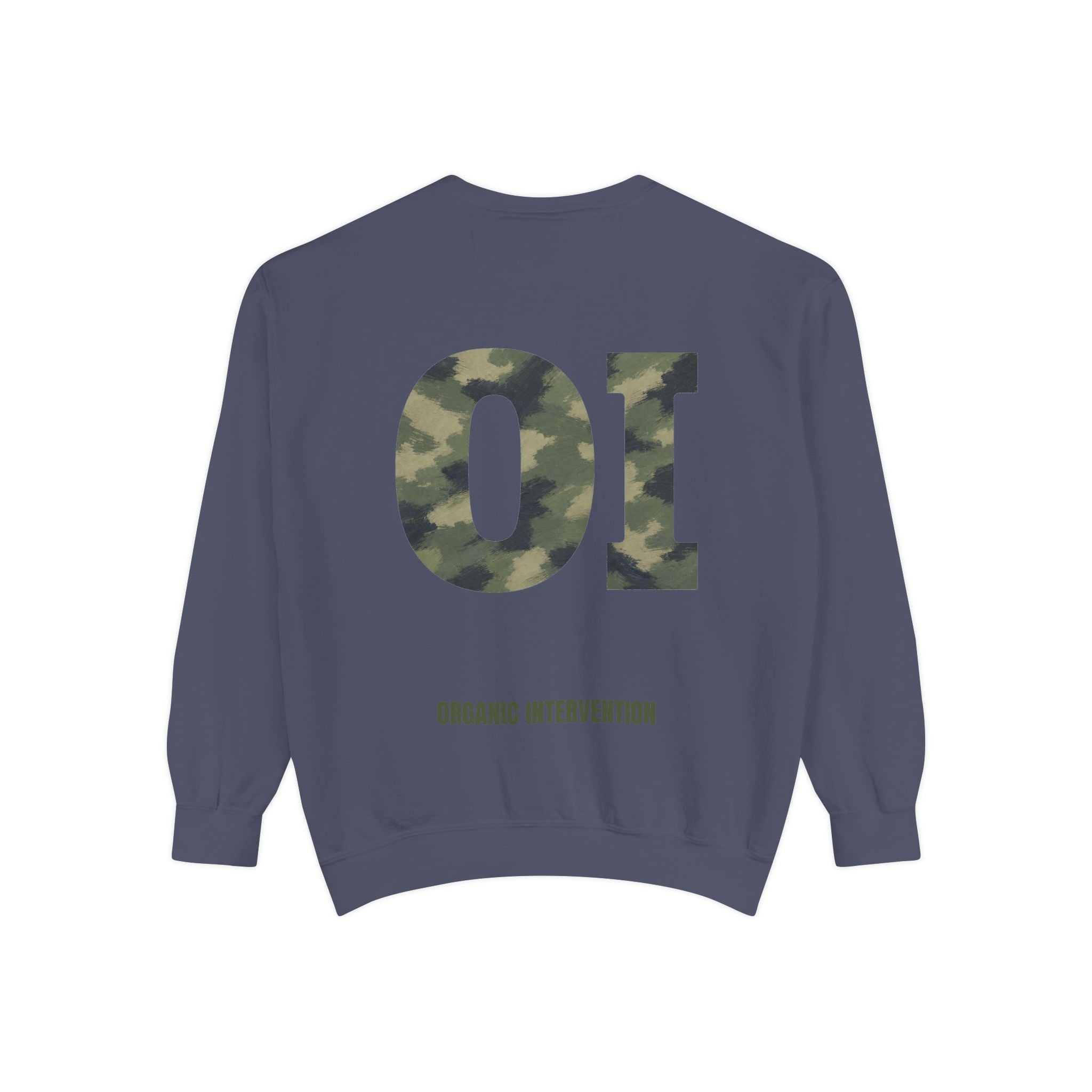 Organic Intervention Camo Shirt, OI Monogram Anti-Algorithm Tee, Streetwear Camo Graphic Gift, Bold Statement Sweatshirt