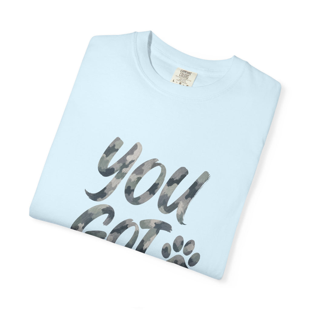 You Got This Shirt, Camo Motivational Tee, Encouragement Mental Health Gift, Positive Vibes Paw Print Sweatshirt