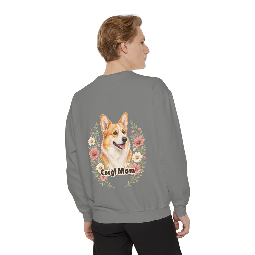 Corgi Mom Shirt, Corgi Mama Tee, Dog Mom Gift, Wildflower Corgi Lover Sweatshirt, Cute Dog Owner Gift