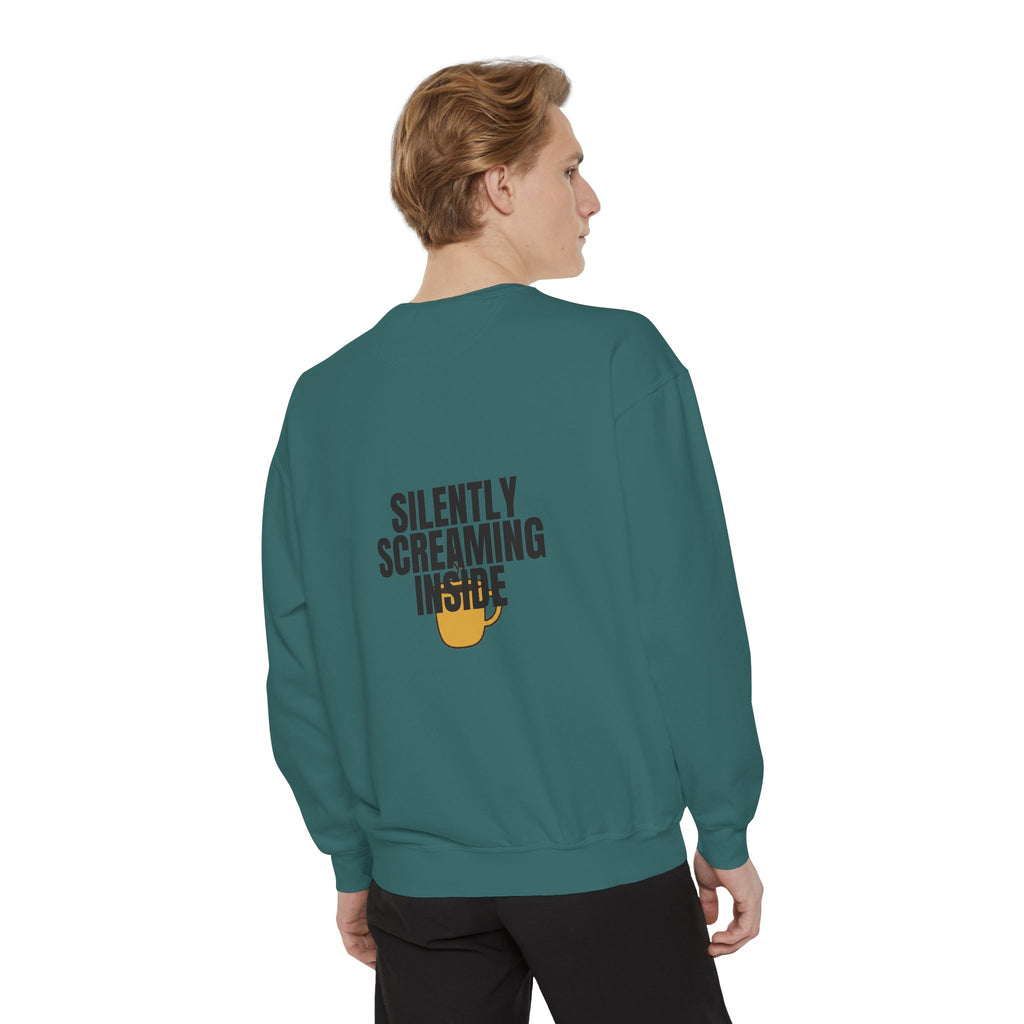 Silently Screaming Inside Shirt, Funny Sarcastic Tee, Coffee Lover Gift, Introvert Humor Sweatshirt