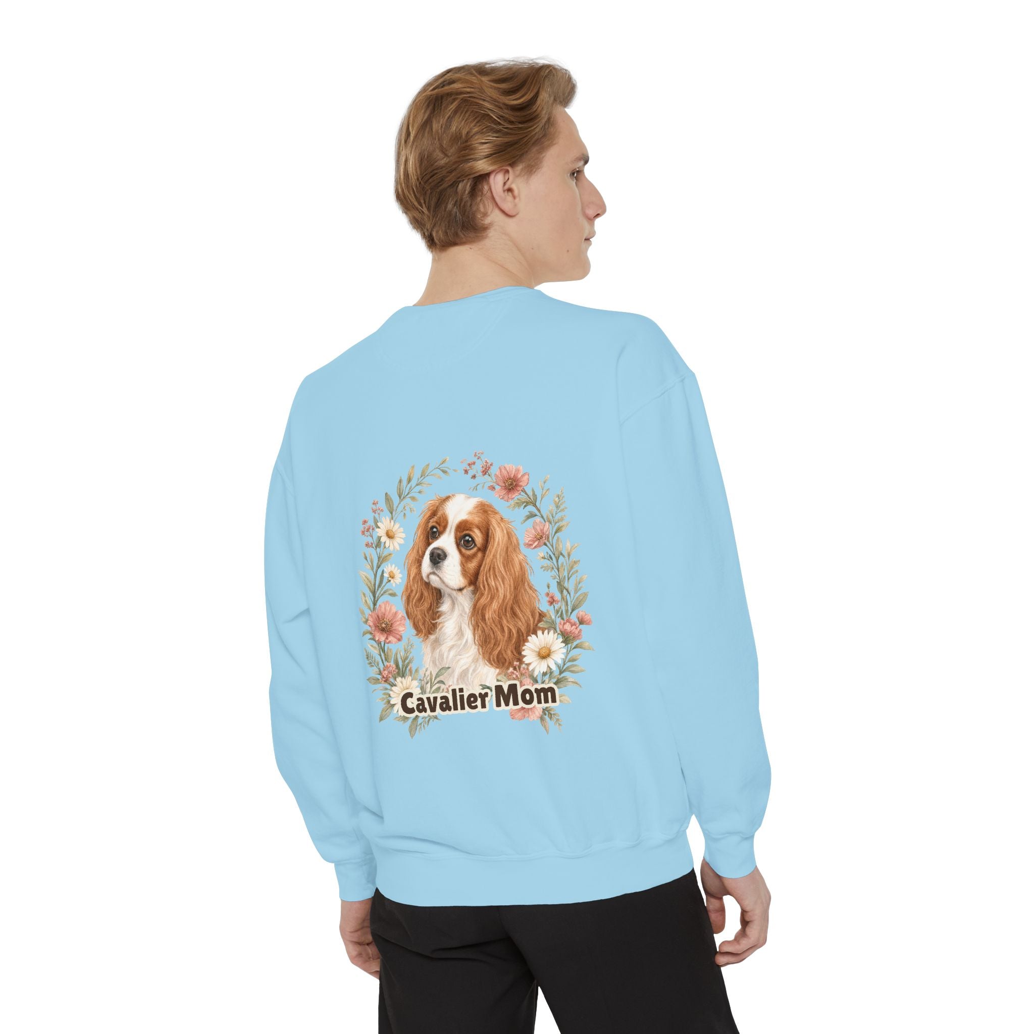 Cavalier Mom Shirt, Cavalier King Charles Spaniel Tee, Dog Mom Gift, Wildflower Dog Lover Sweatshirt