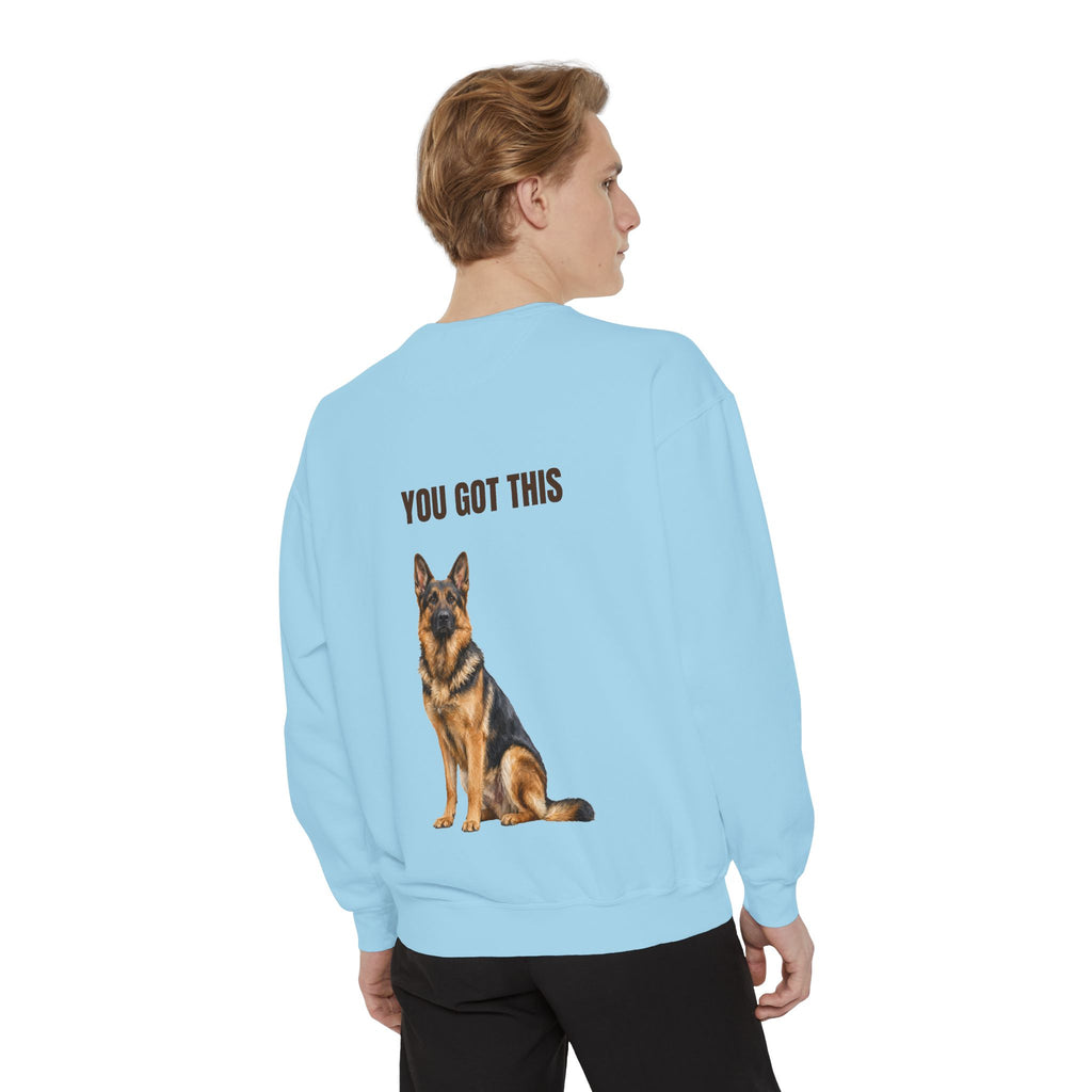 You Got This German Shepherd Shirt, GSD Dog Lover Motivational Tee, Encouragement Dog Mom Gift, Painterly Dog Sweatshirt