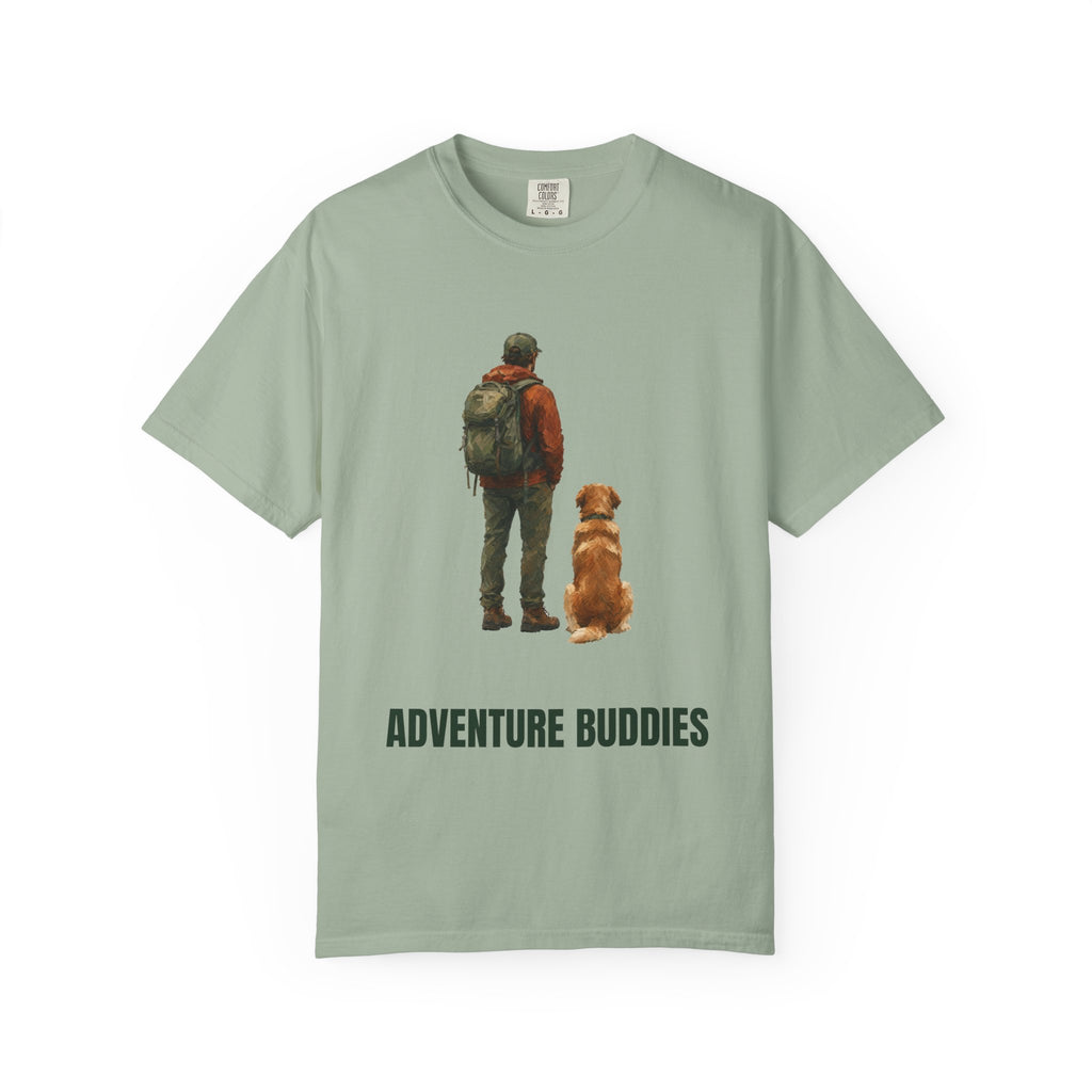 Adventure Buddies Shirt, Dog and Human Hiking Tee, Matching Dog Owner Gift, Painterly Outdoor Sweatshirt
