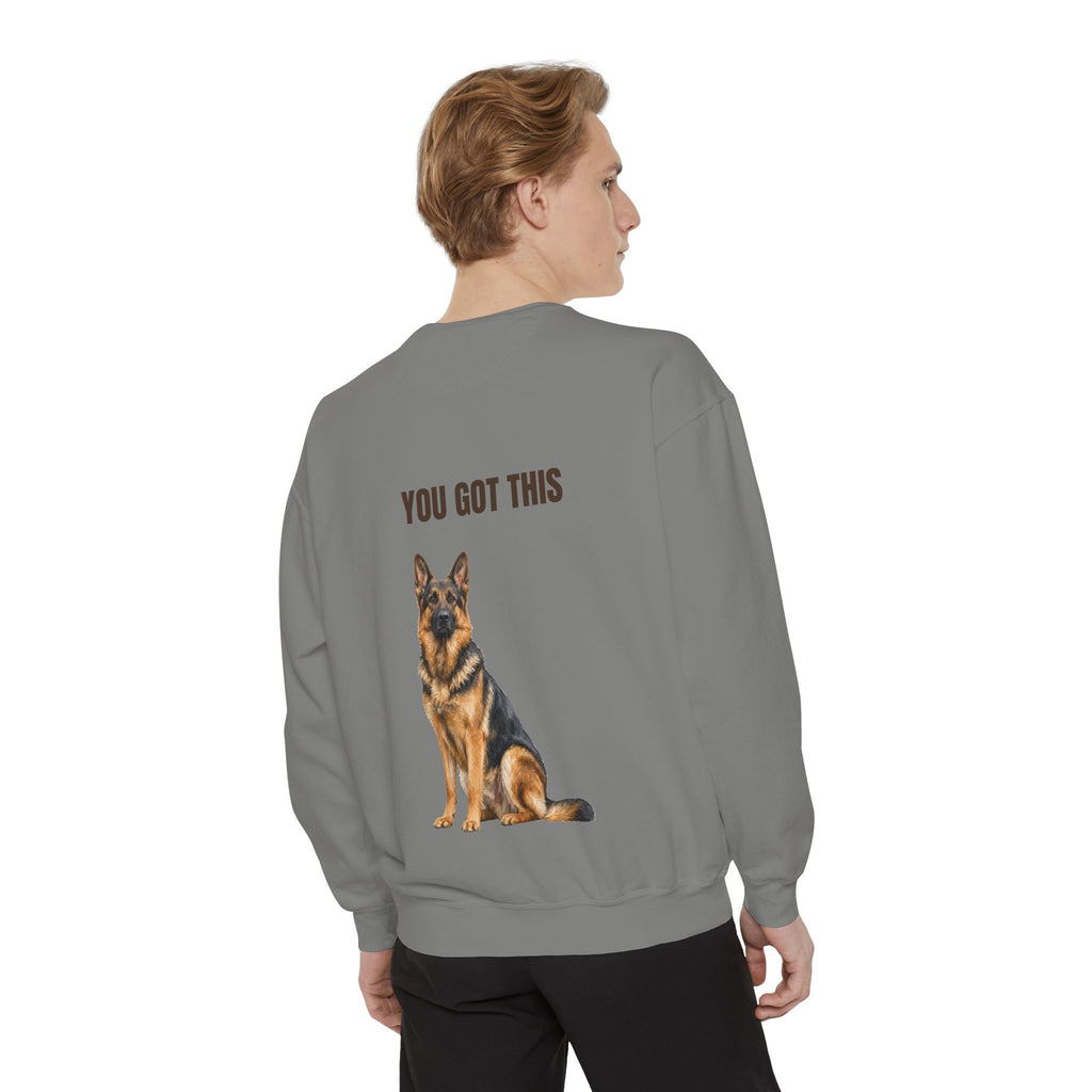 You Got This German Shepherd Shirt, GSD Dog Lover Motivational Tee, Encouragement Dog Mom Gift, Painterly Dog Sweatshirt