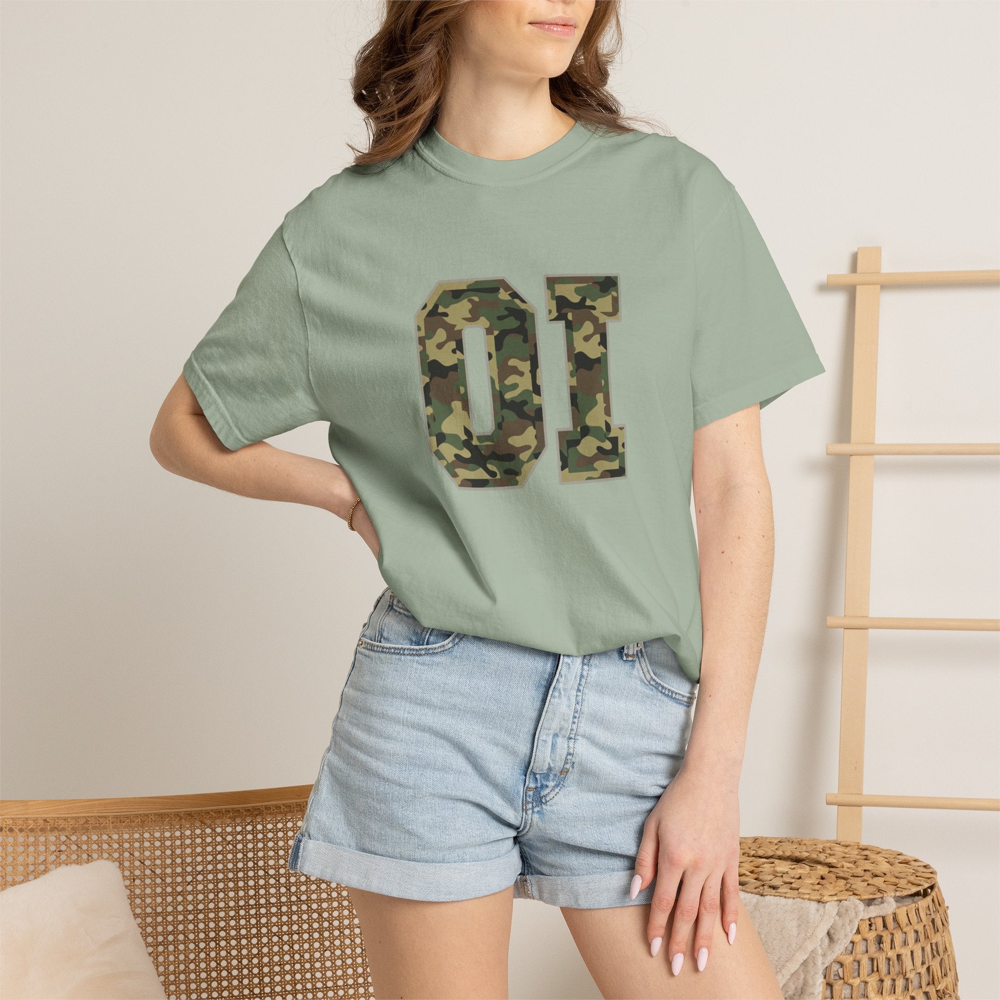Camo OI T-Shirt — Organic Intervention, Military Number Tee