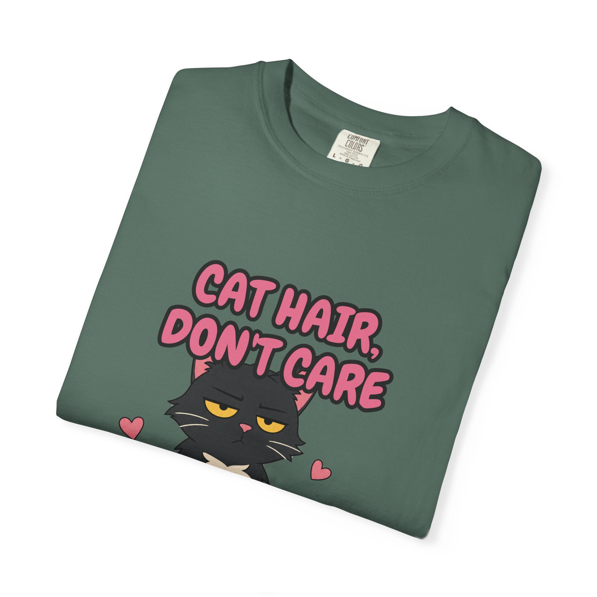 Cat Hair Don't Care Shirt, Funny Cat Mom Tee, Cat Lover Gift, Cat Owner Sweatshirt