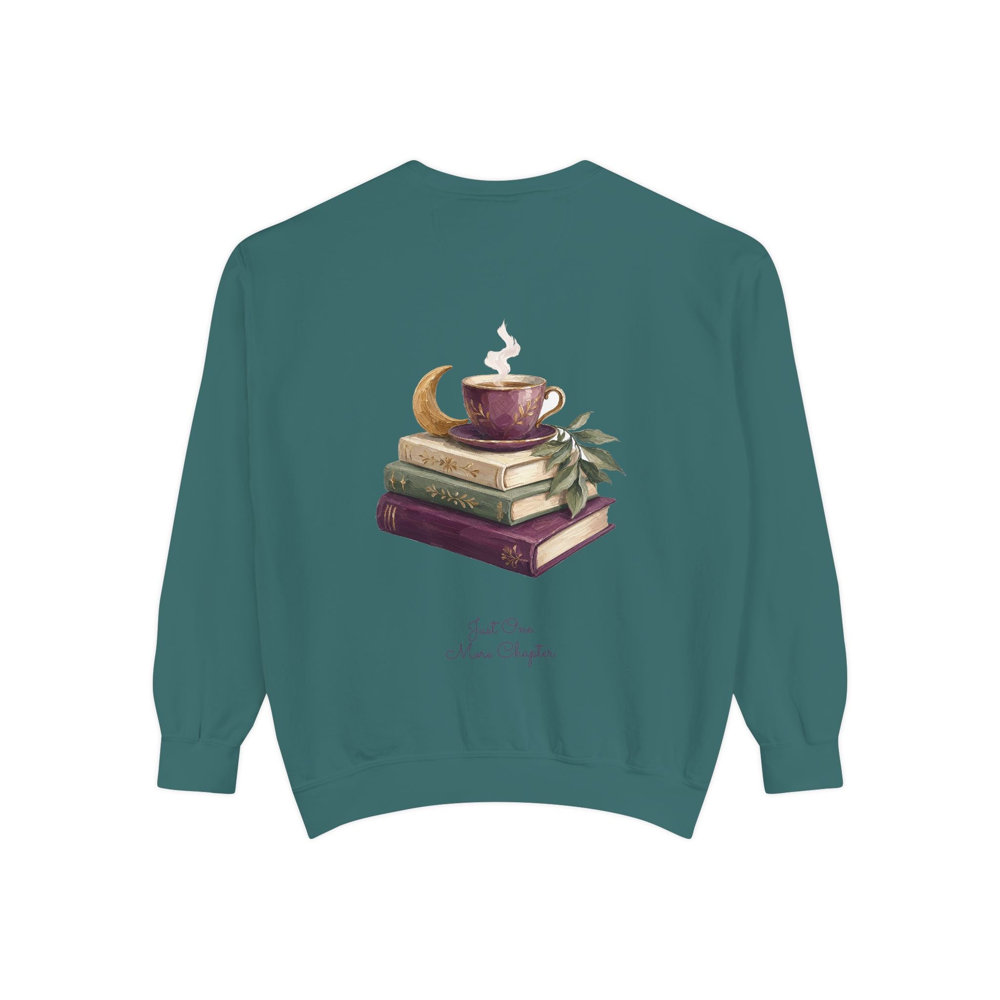 Just One More Chapter Shirt, Bookish Reader Tee, Book Lover Cozy Gift, Painterly Reading Sweatshirt