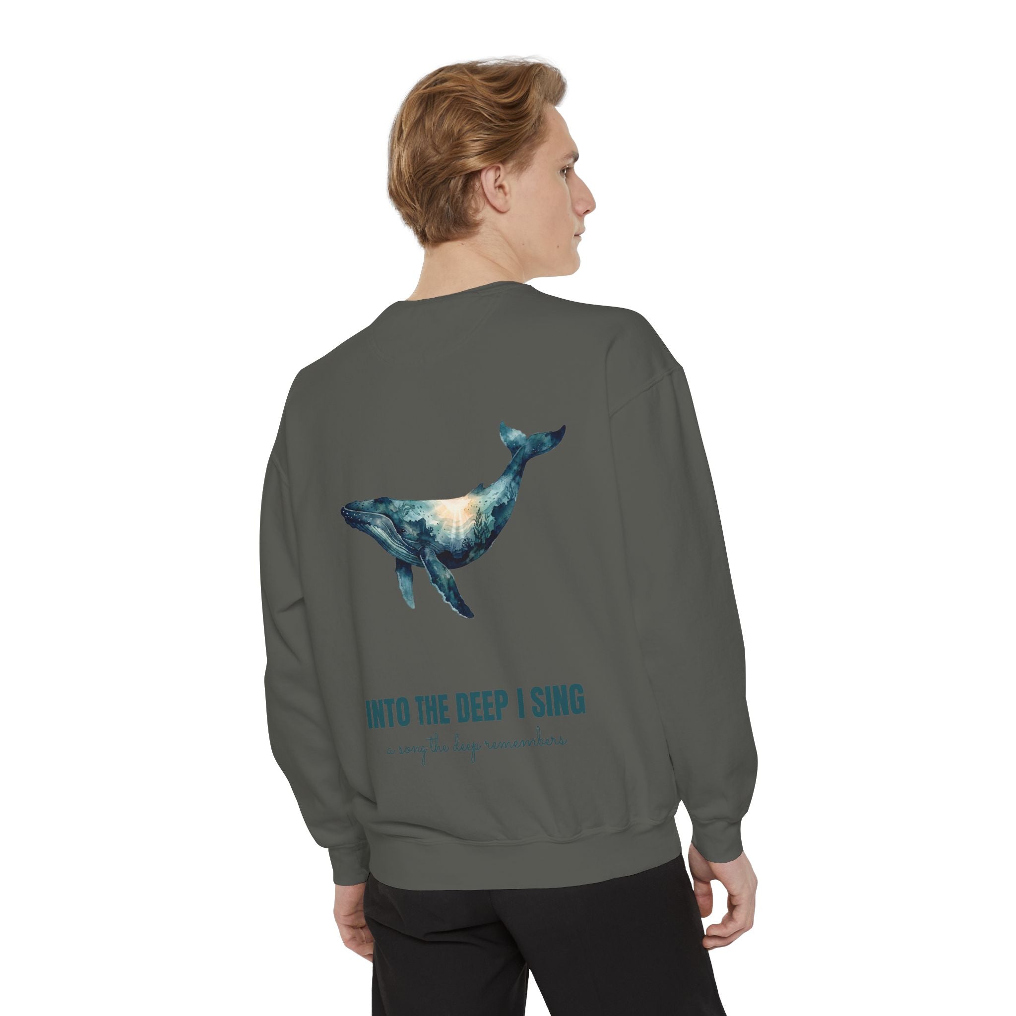 Into the Deep I Sing Shirt, Humpback Whale Double Exposure Tee, Ocean Lover Marine Life Gift, Nautical Sweatshirt