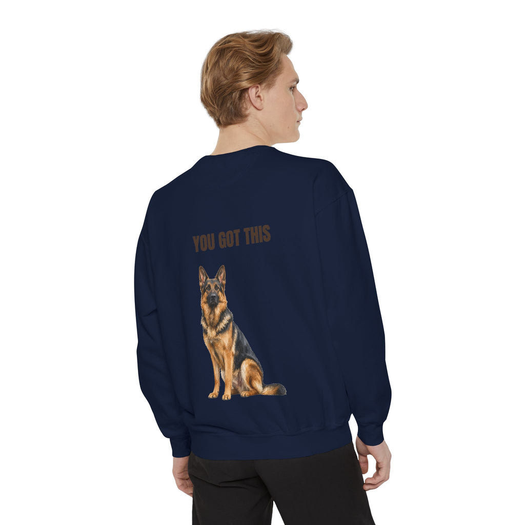 You Got This German Shepherd Shirt, GSD Dog Lover Motivational Tee, Encouragement Dog Mom Gift, Painterly Dog Sweatshirt